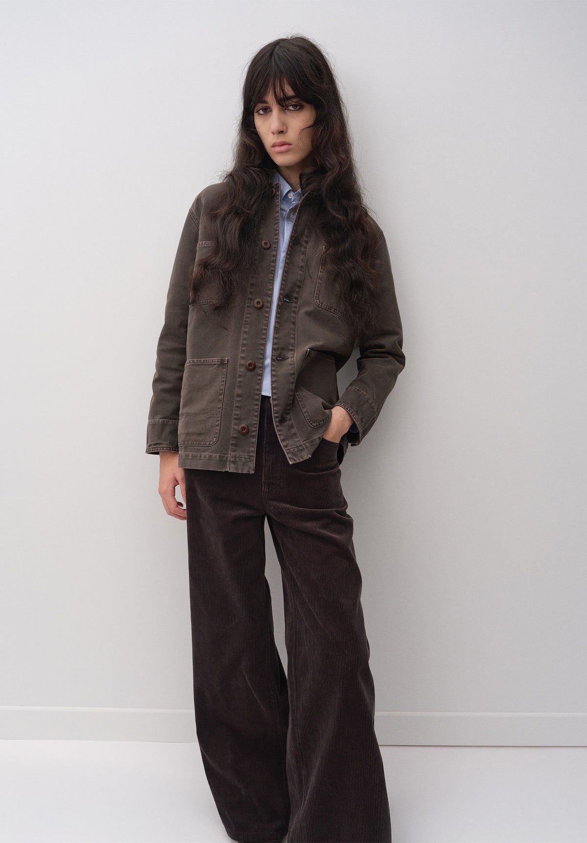 Brown canvas workwear jacket