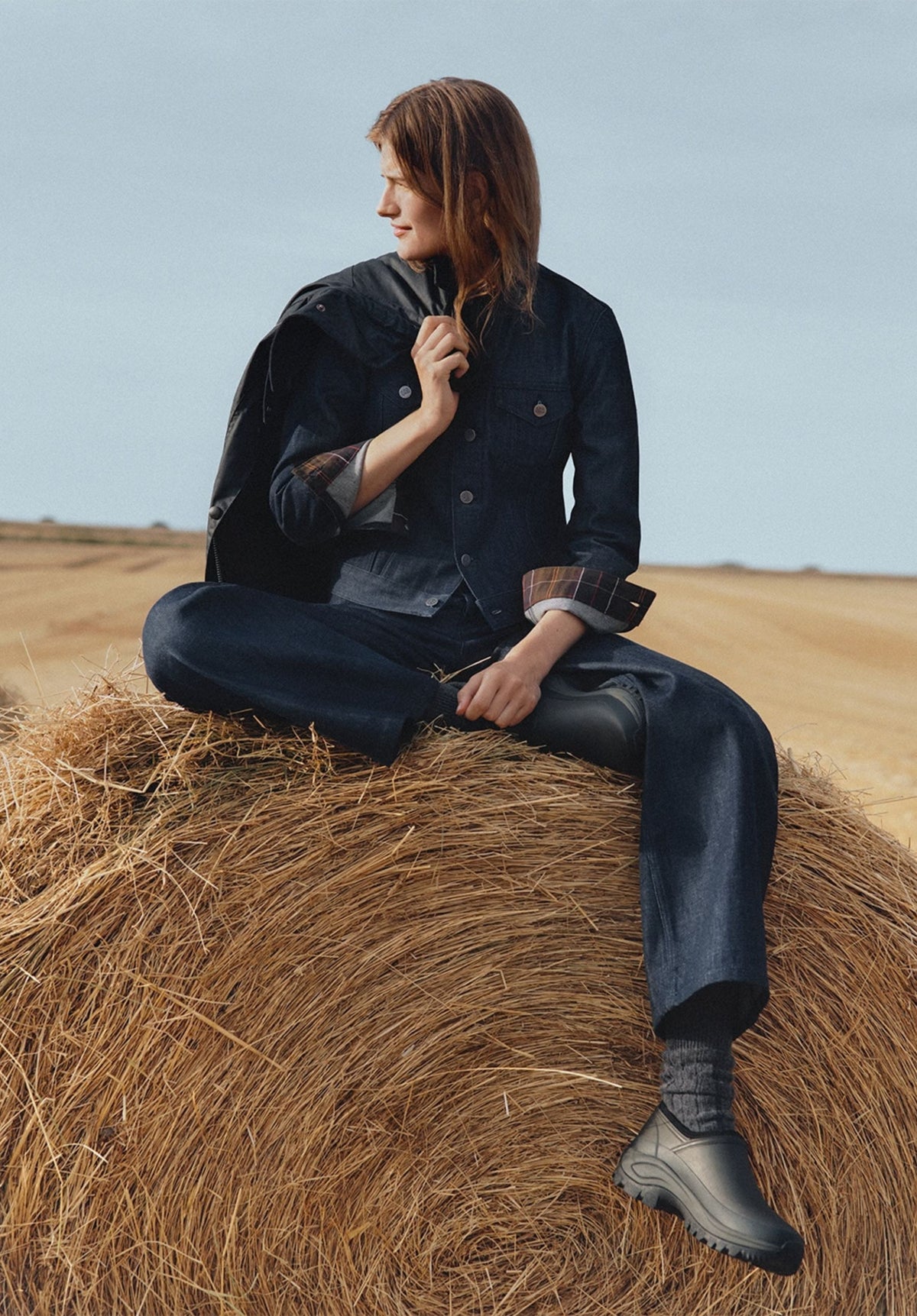 Elisabeth Denim A.P.C X Barbour