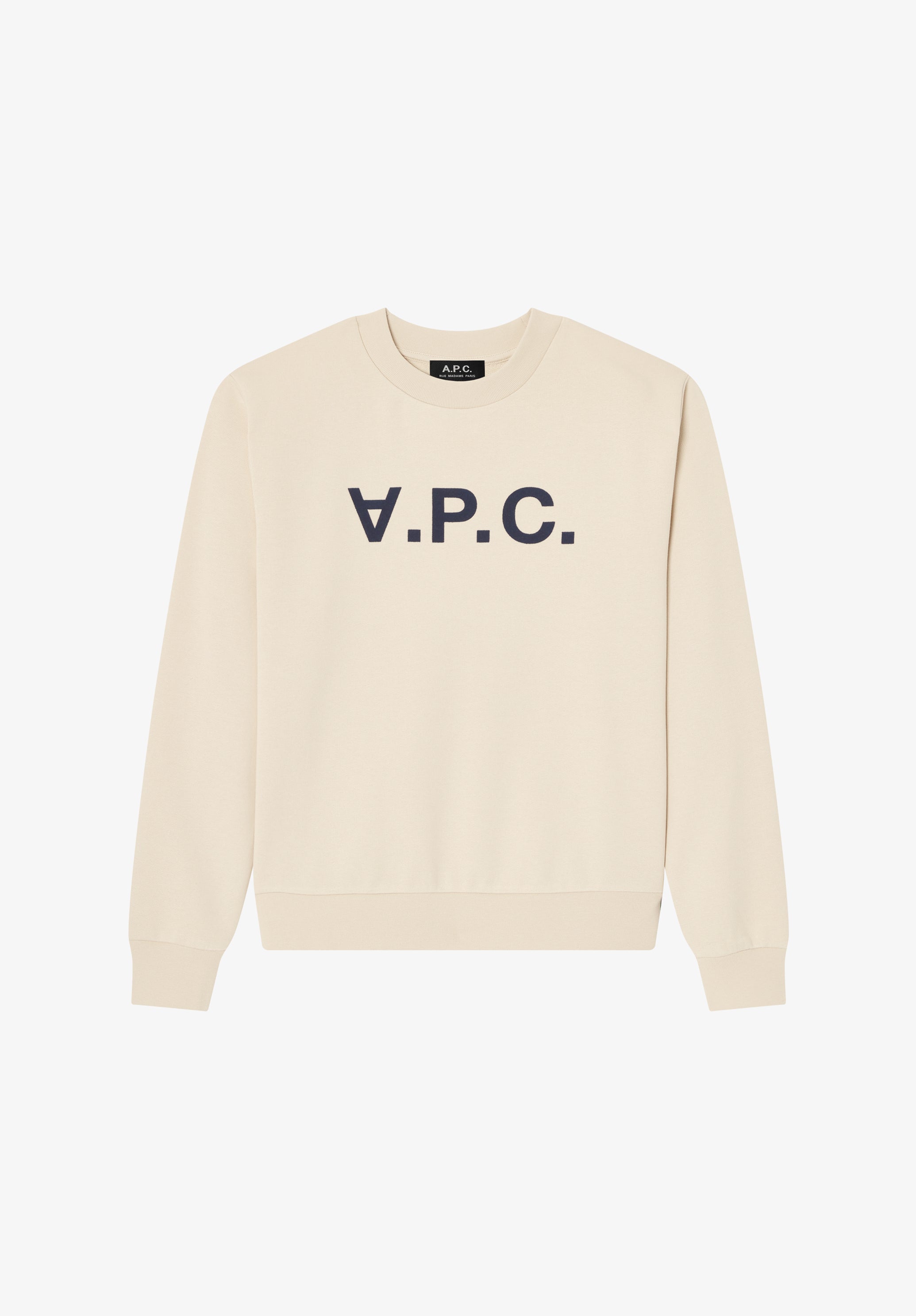 Grey sweatshirt with V.P.C. logo - 0
