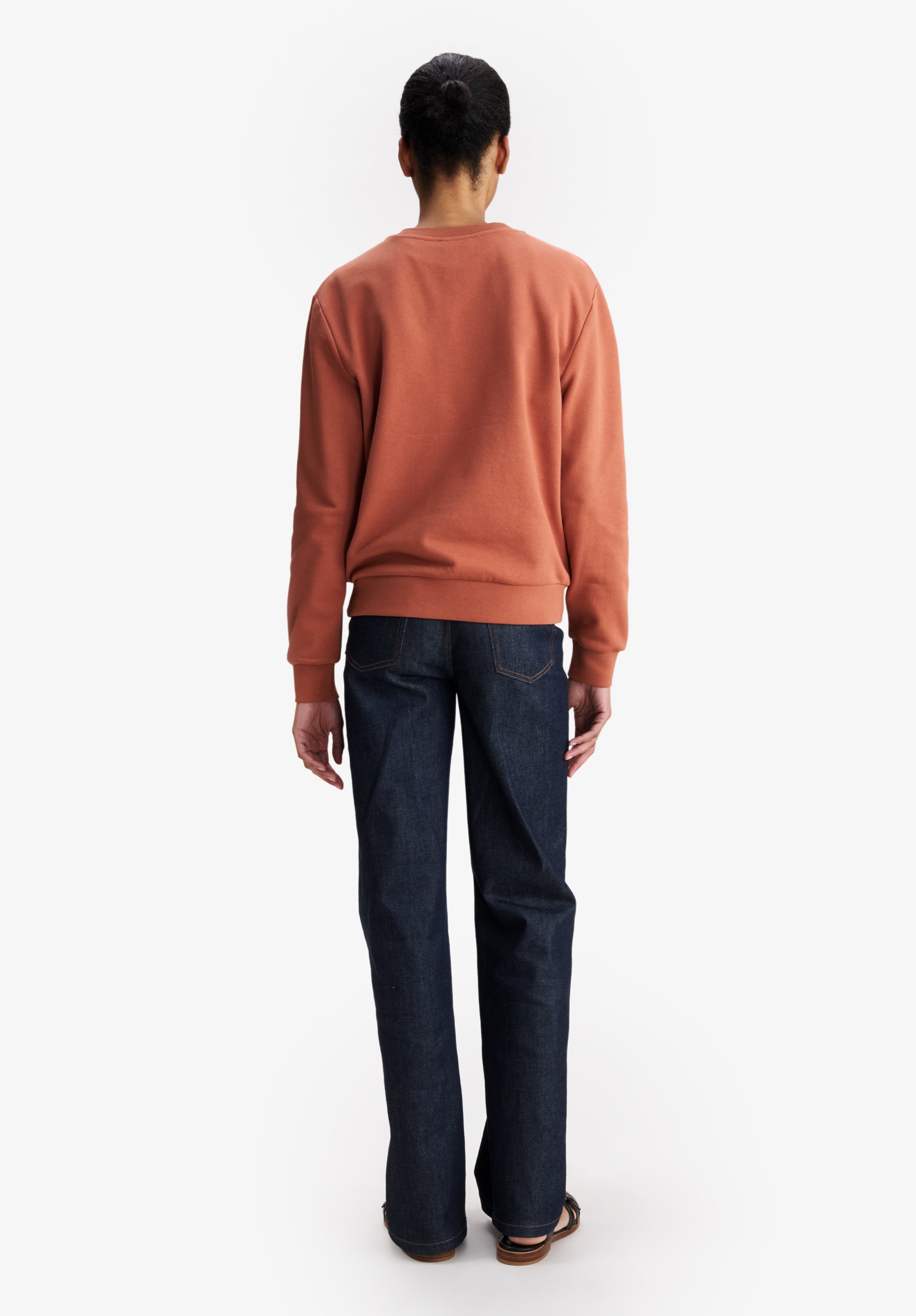 Brick red sweatshirt with V.P.C. logo - 2