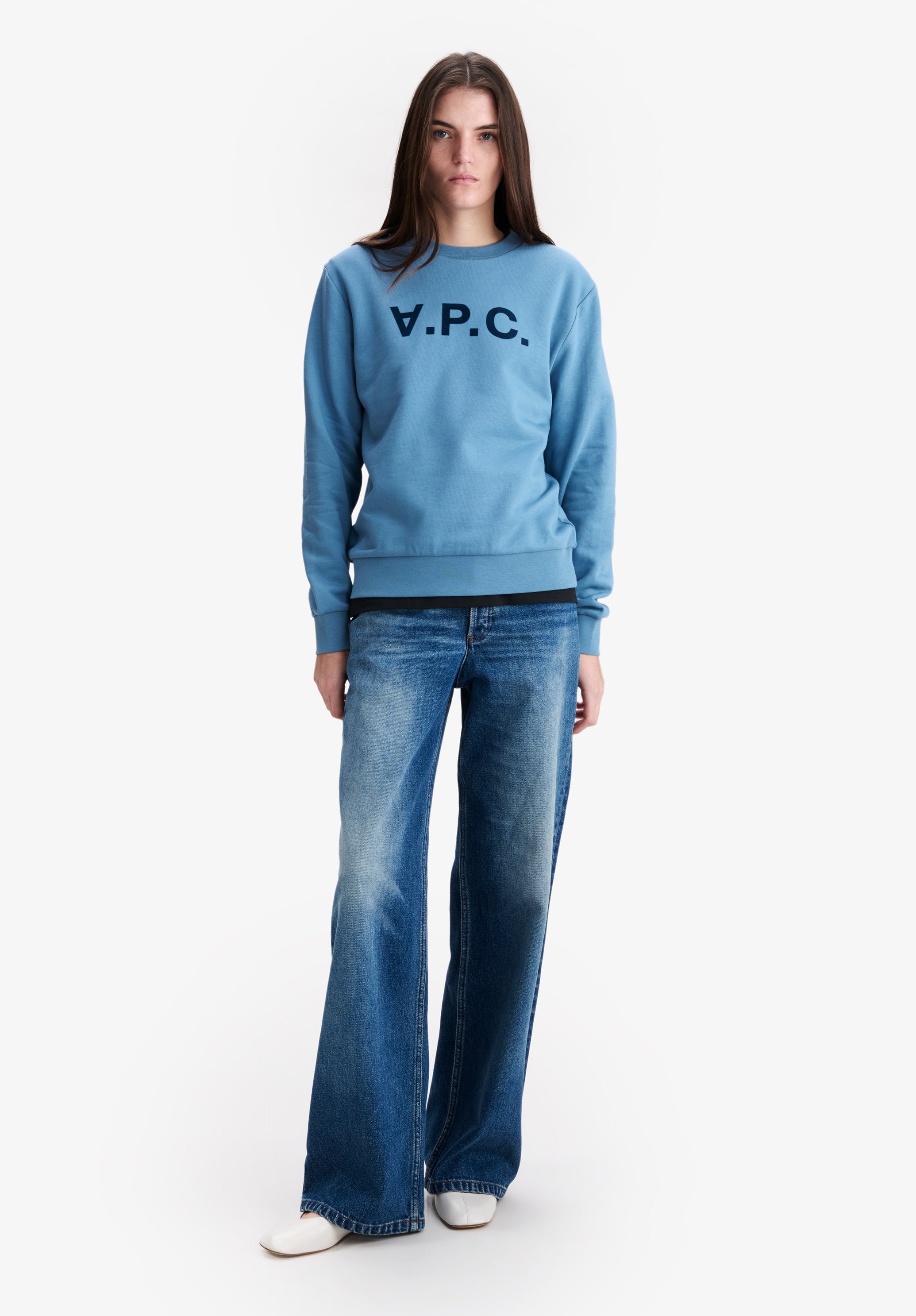 Blue V.P.C. logo sweatshirt - 4
