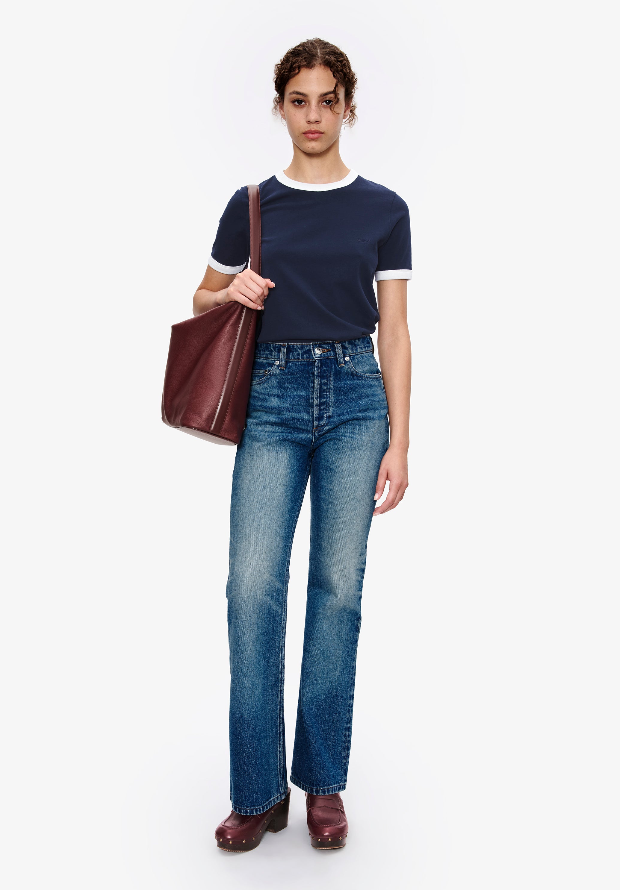 T-shirt Ringer Crop