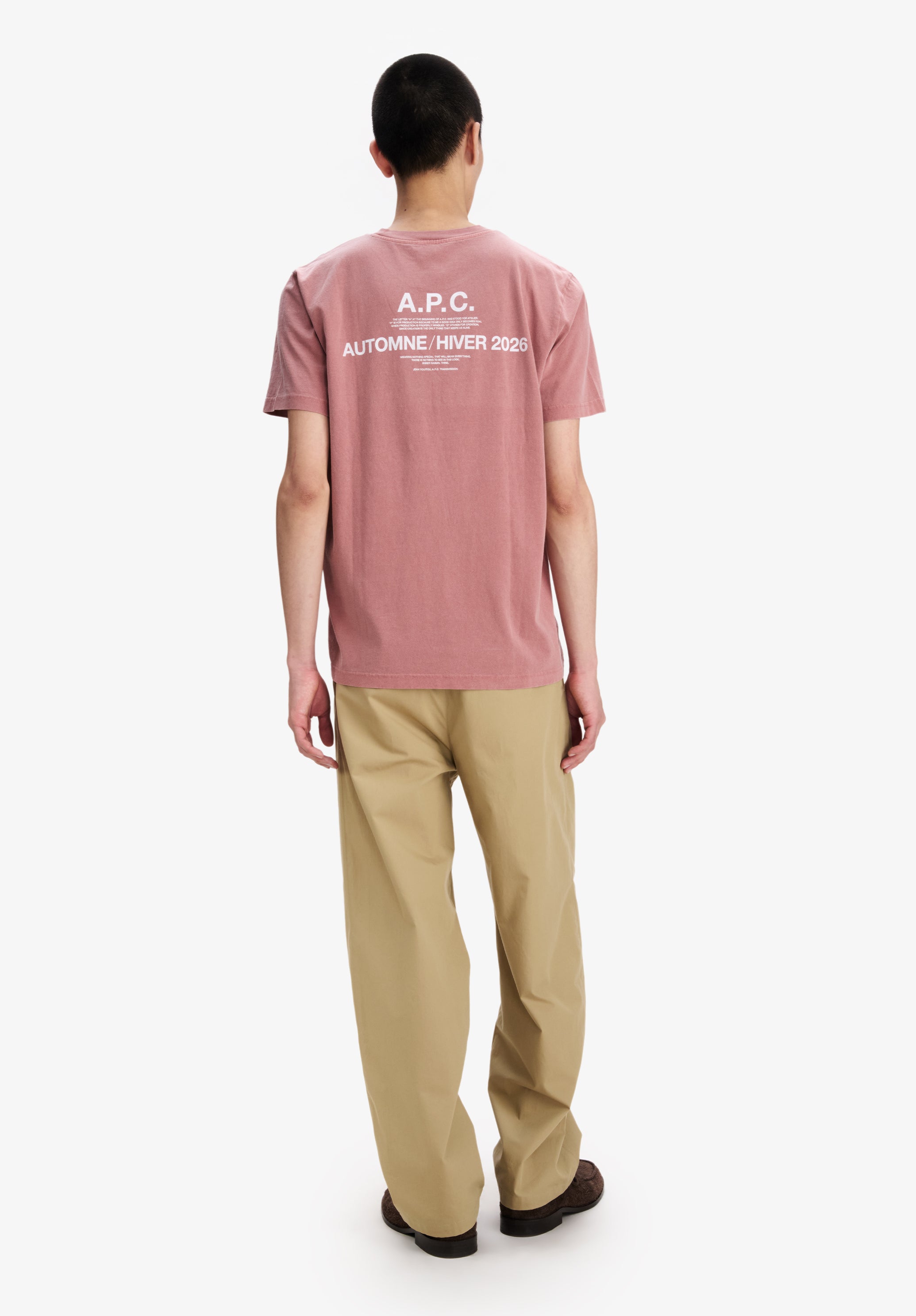 Raspberry pink A.P.C. Autumn 27 t-shirt - 2