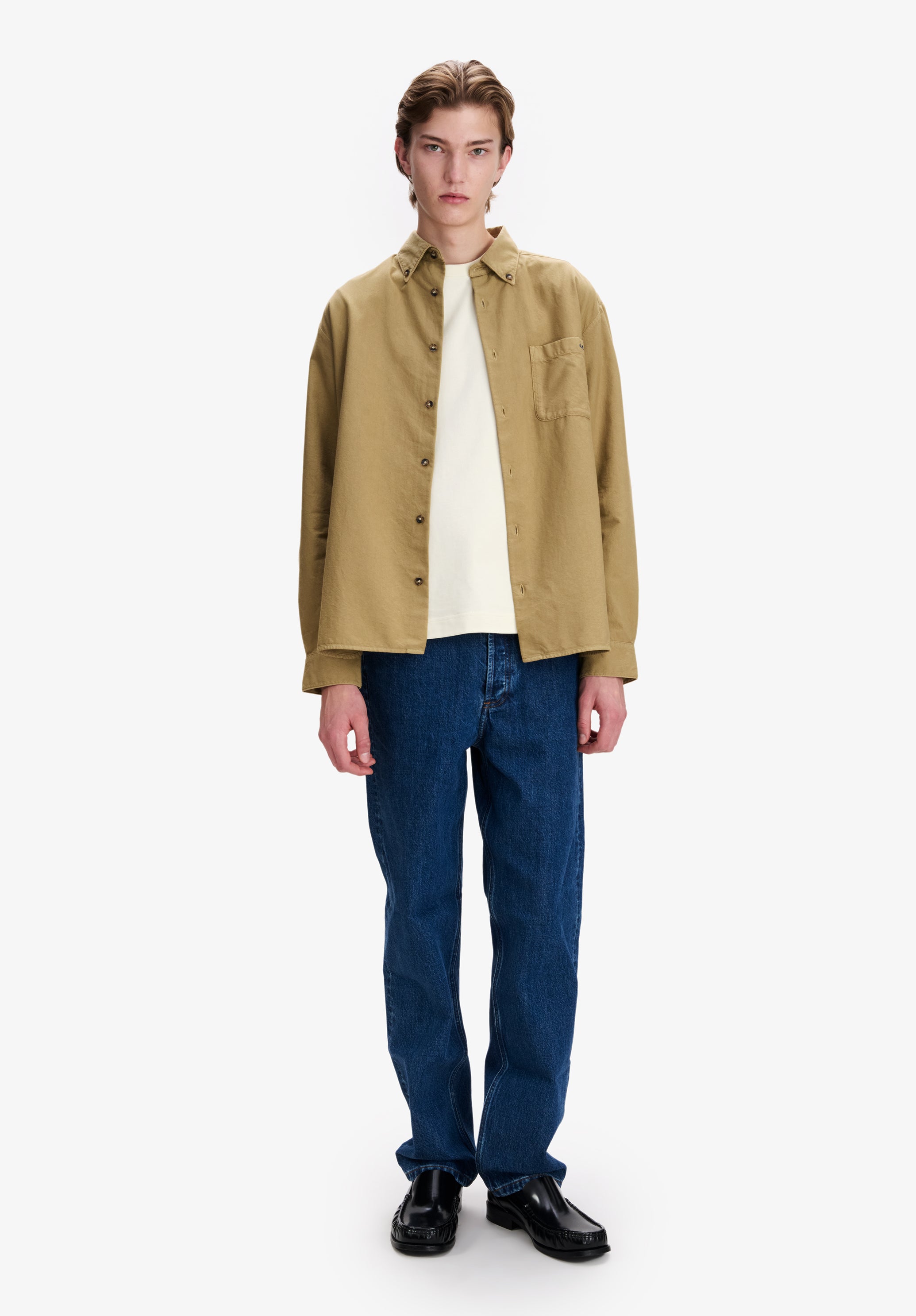 Khaki oxford shirt - 1