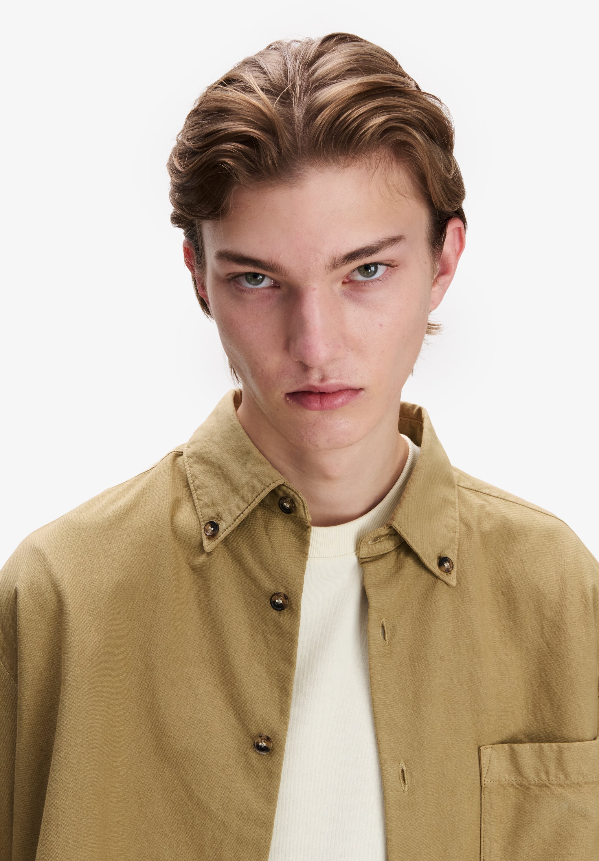 Khaki oxford shirt - 4