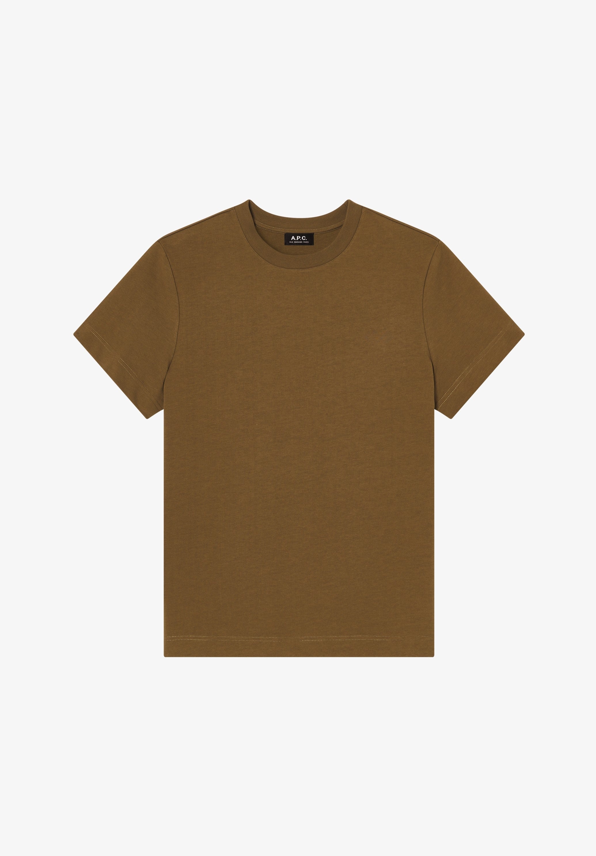 Khaki organic cotton T-shirt - 0