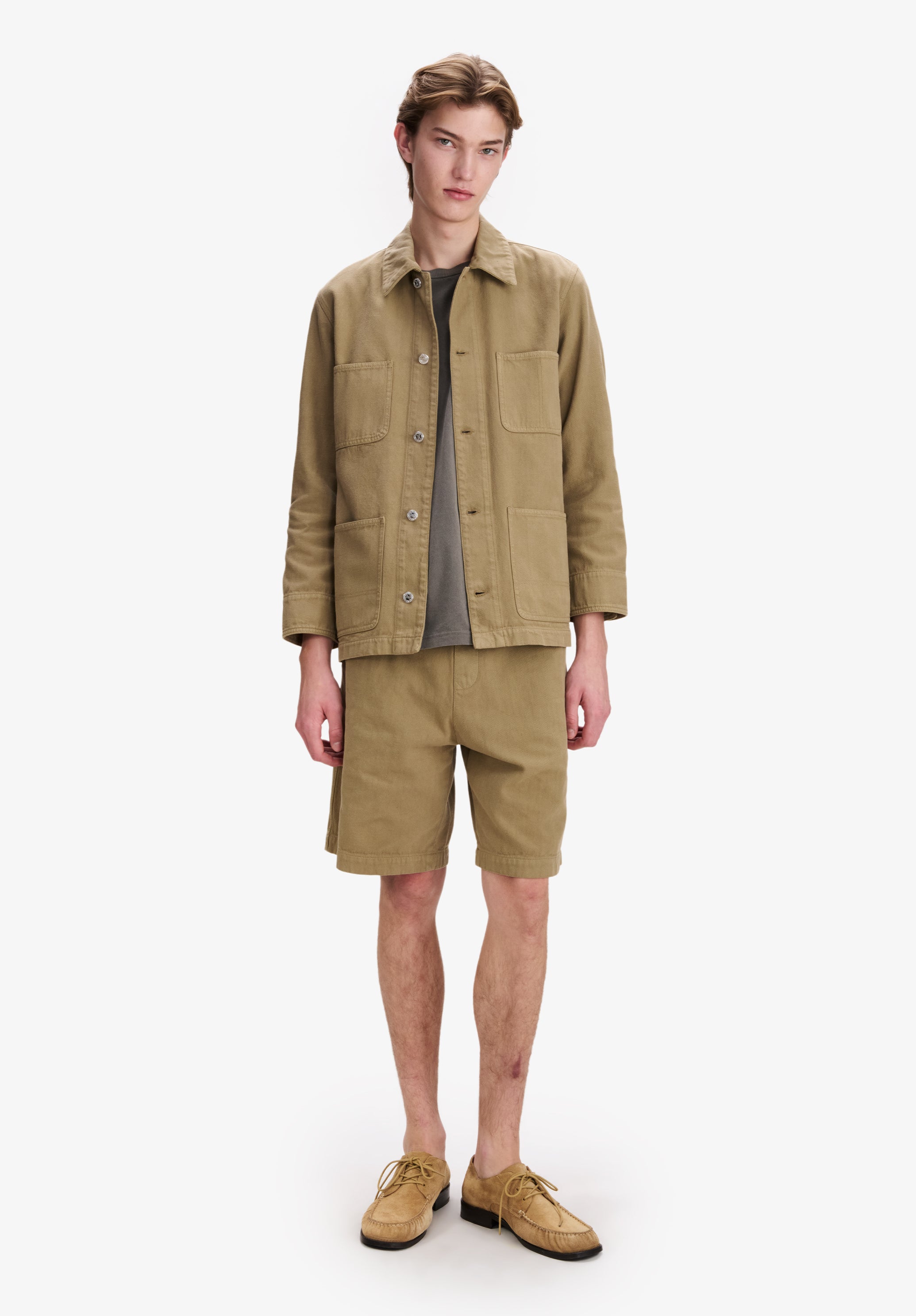 Dark beige workwear jacket - 1