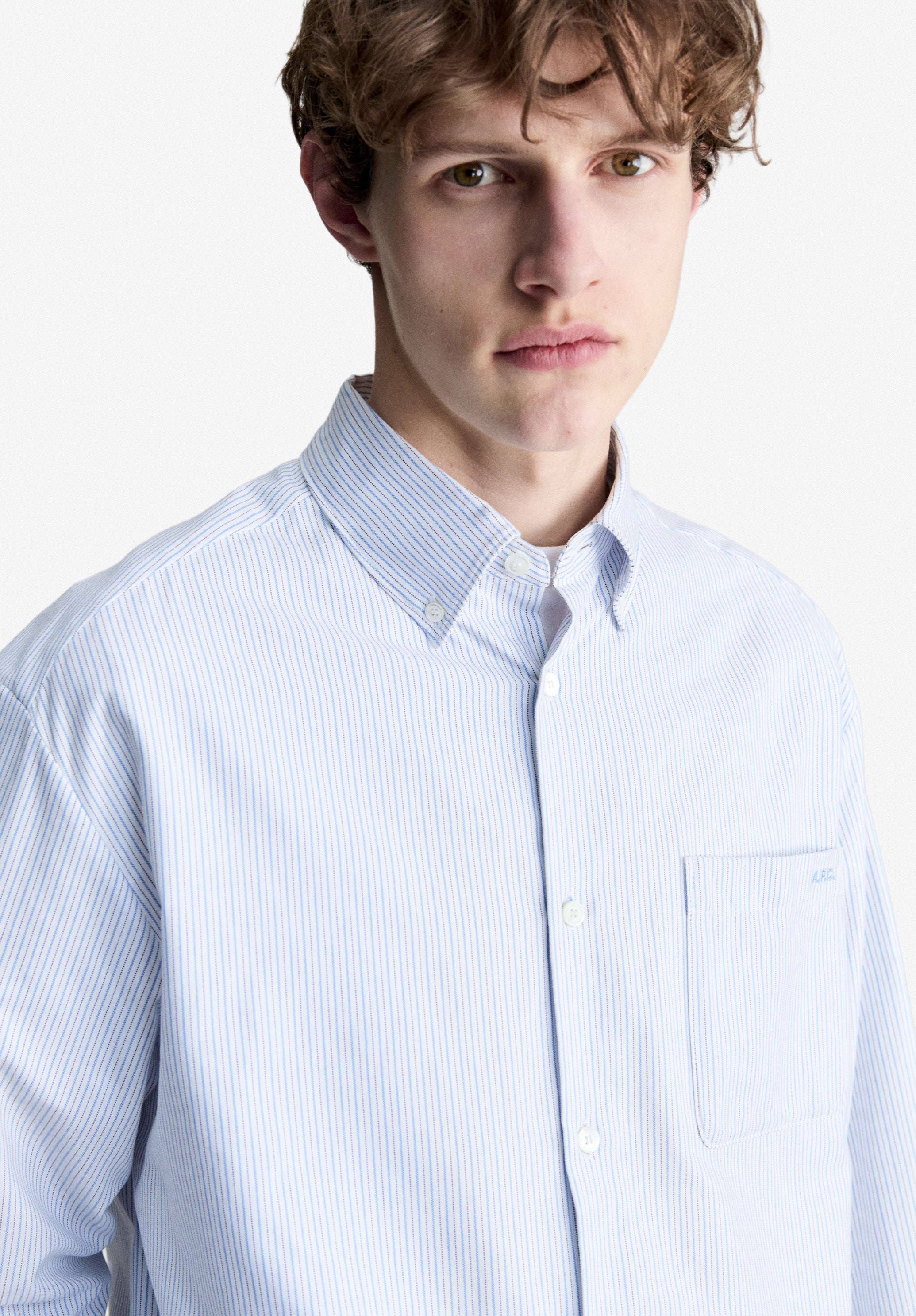 Blue oxford shirt - 4