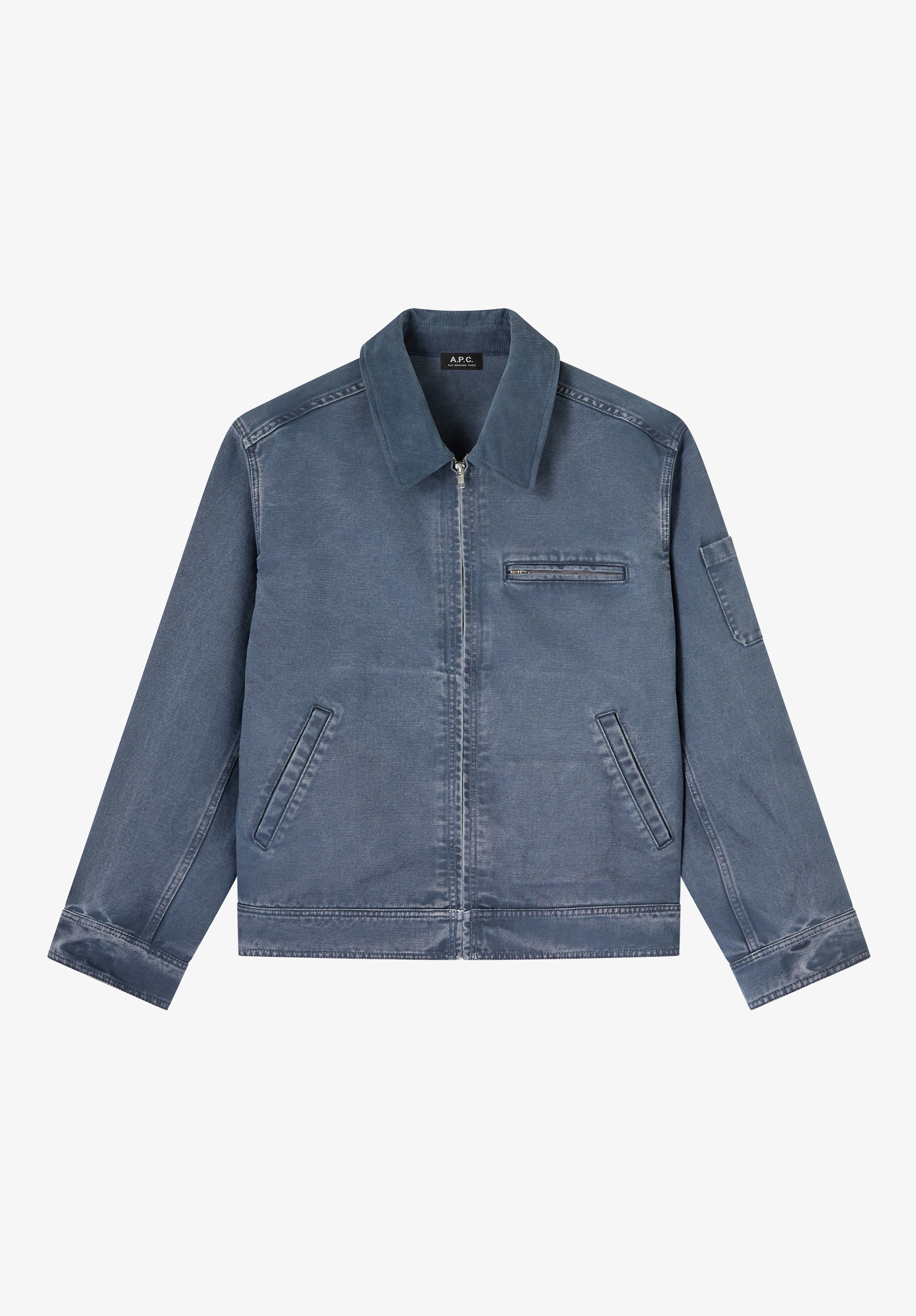 Blue canvas workwear jacket - 0