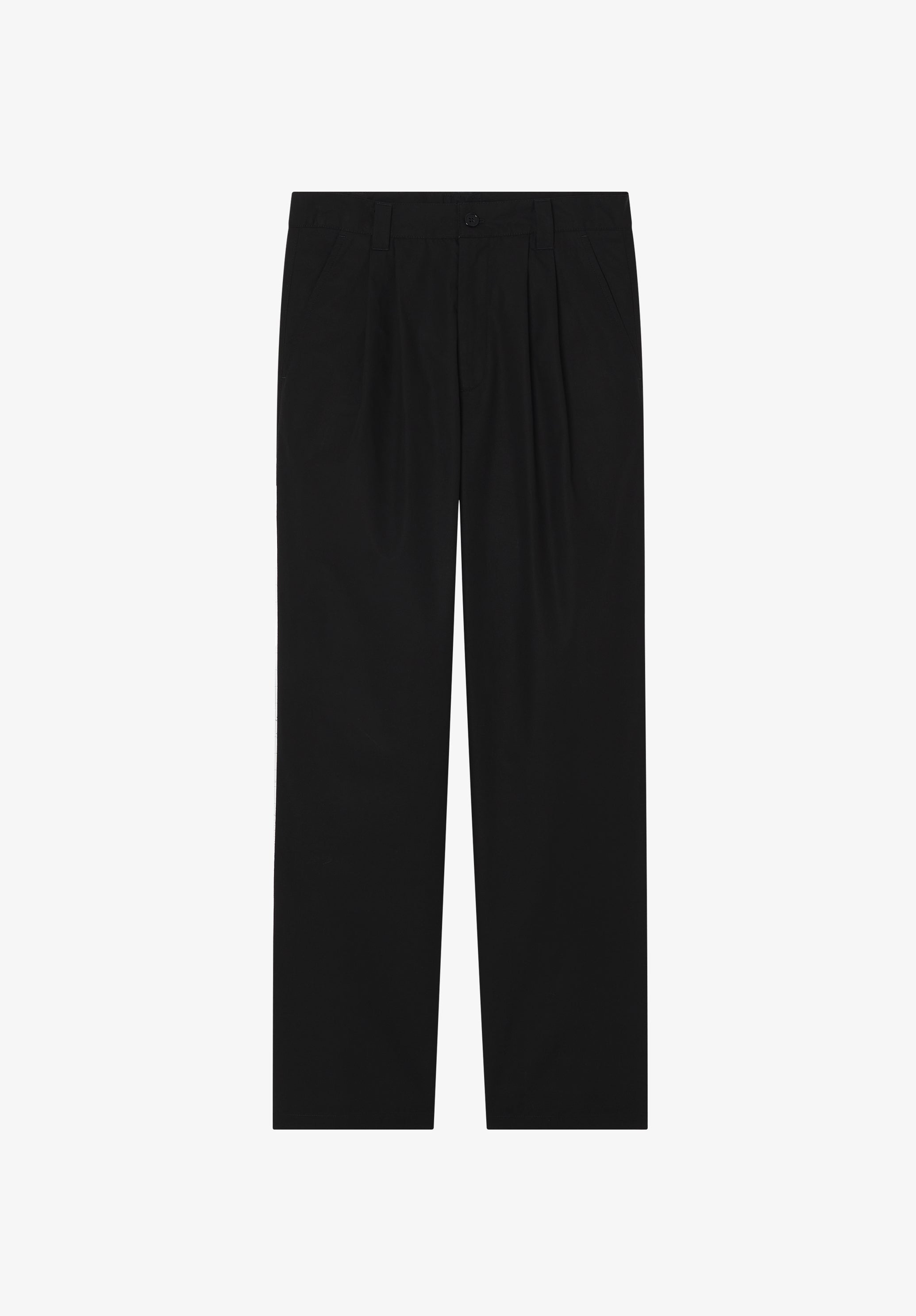 Loose black pleated trousers - 0