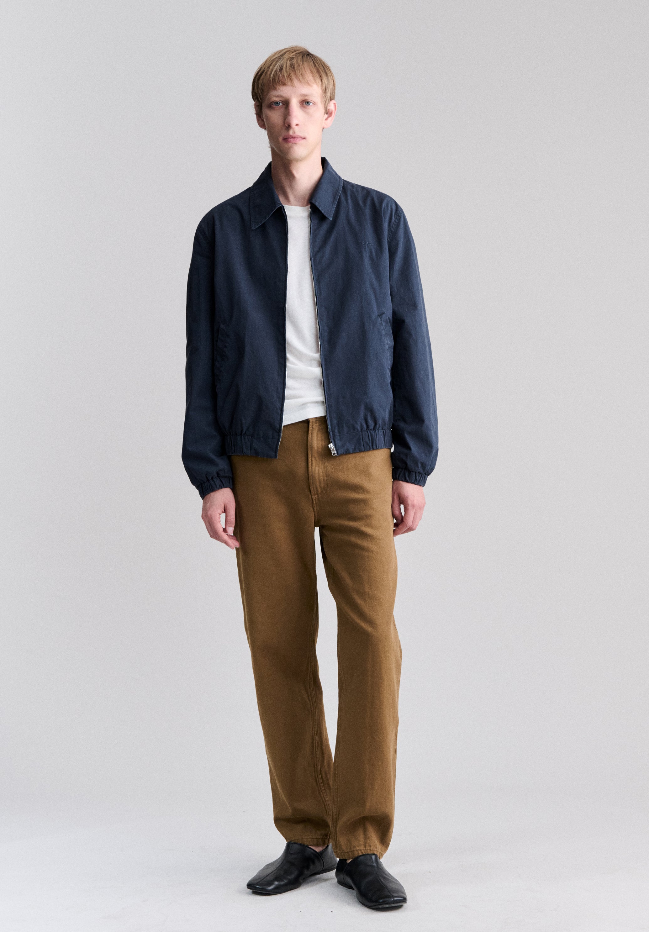 Lightweight navy blue cotton jacket