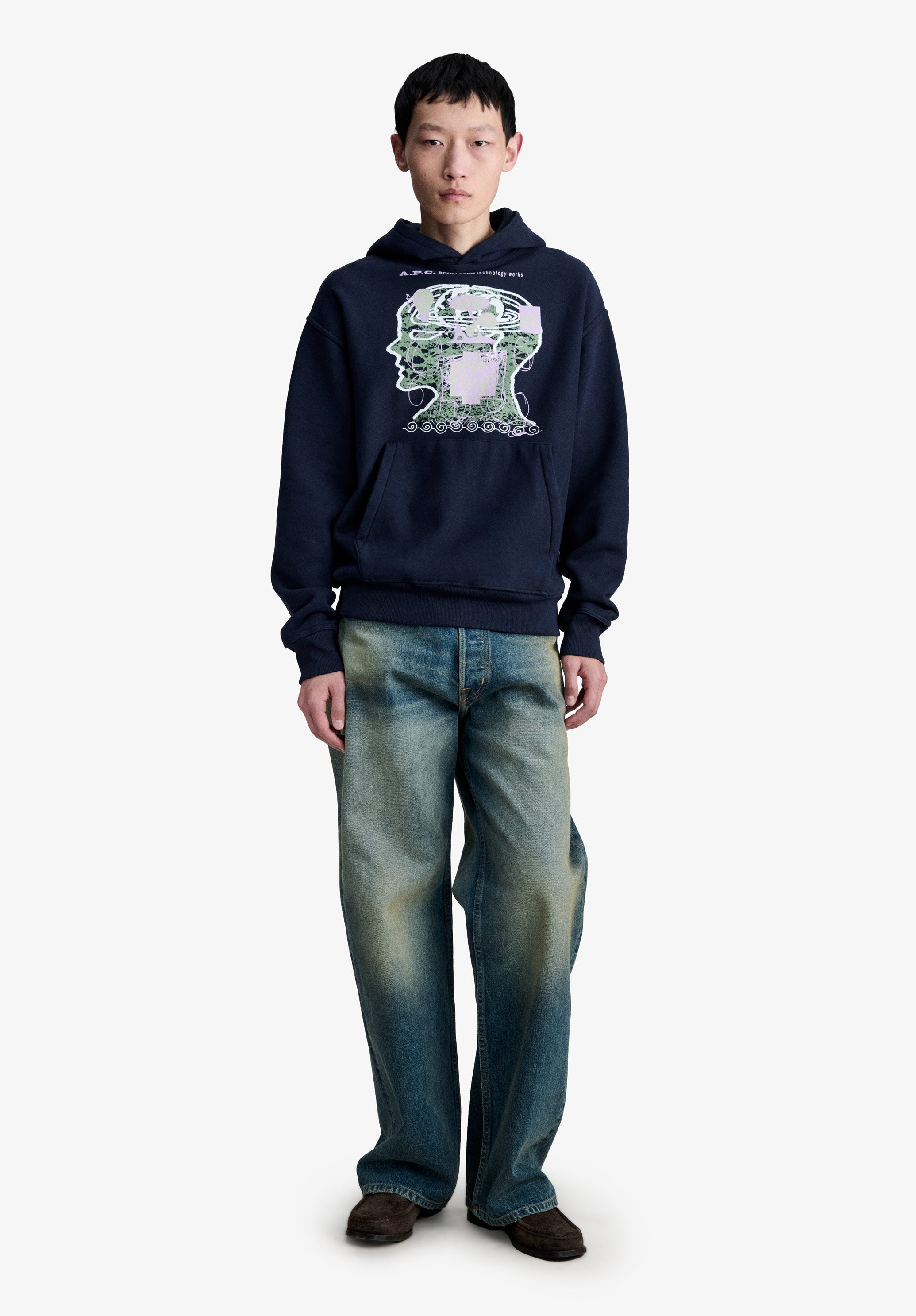 A.P.C. x Brain Dead Technology Works hoodie - 1