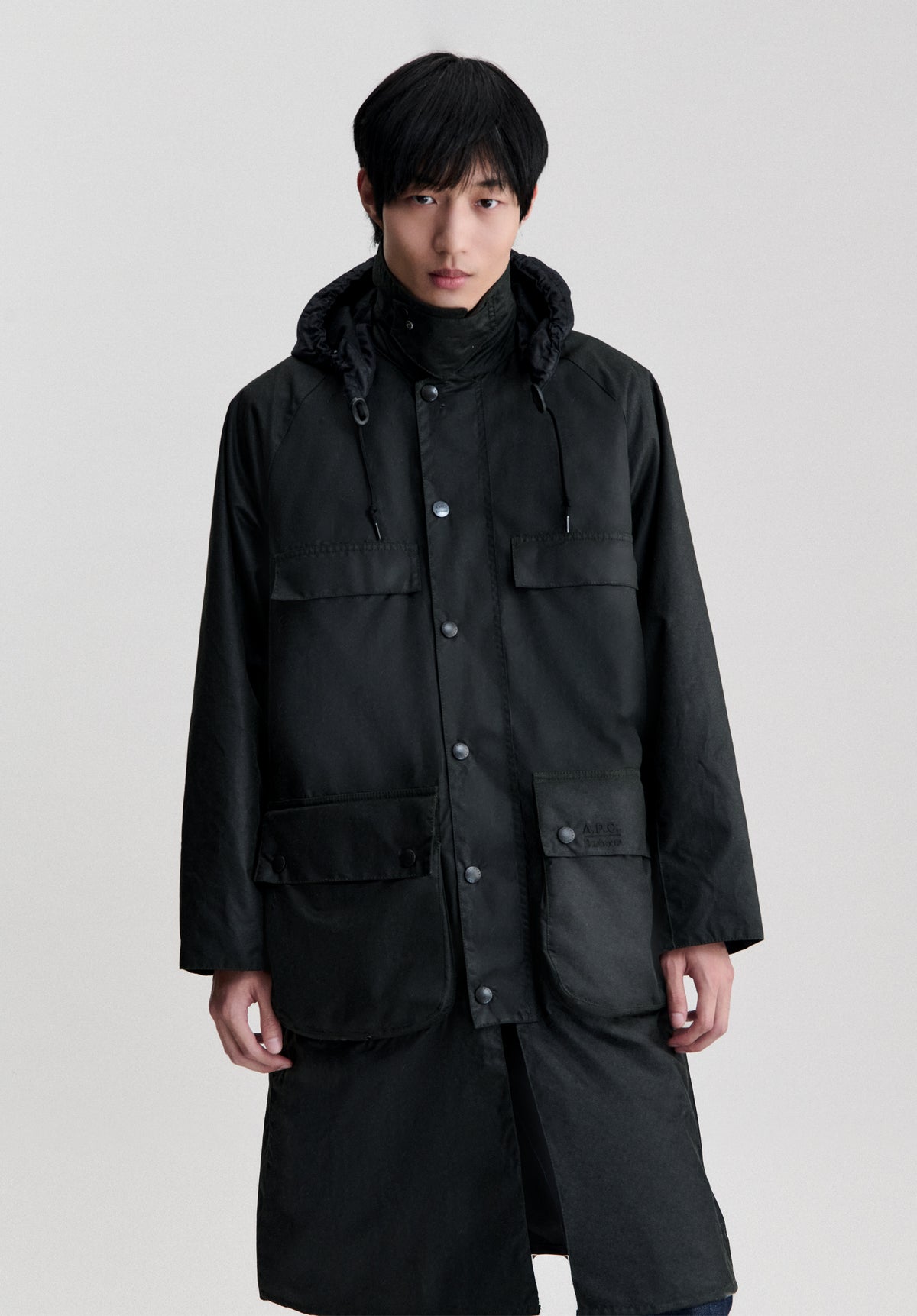 Long Sugarlump Bedale Wax Jacket A.P.C X Barbour - 3
