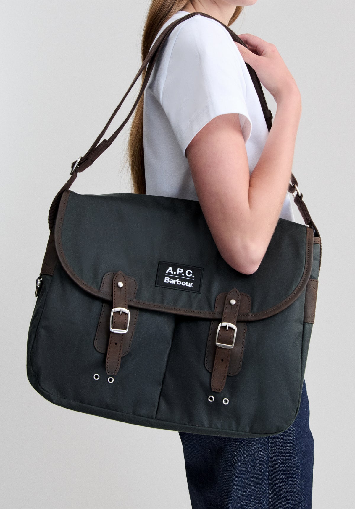 Wax Tarras Bag A.P.C X Barbour