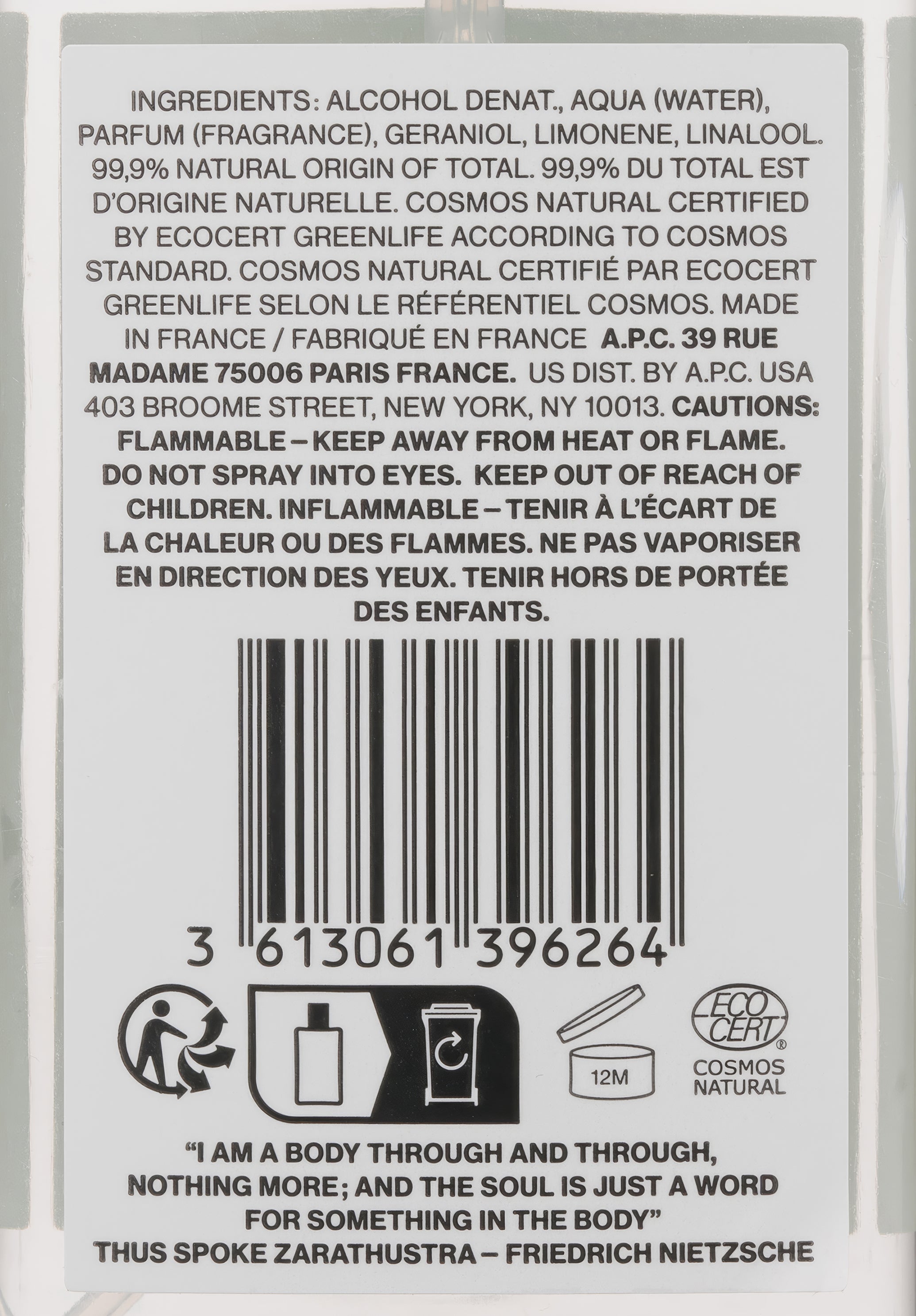 Eau de Cologne - Cosmos Natural - 3