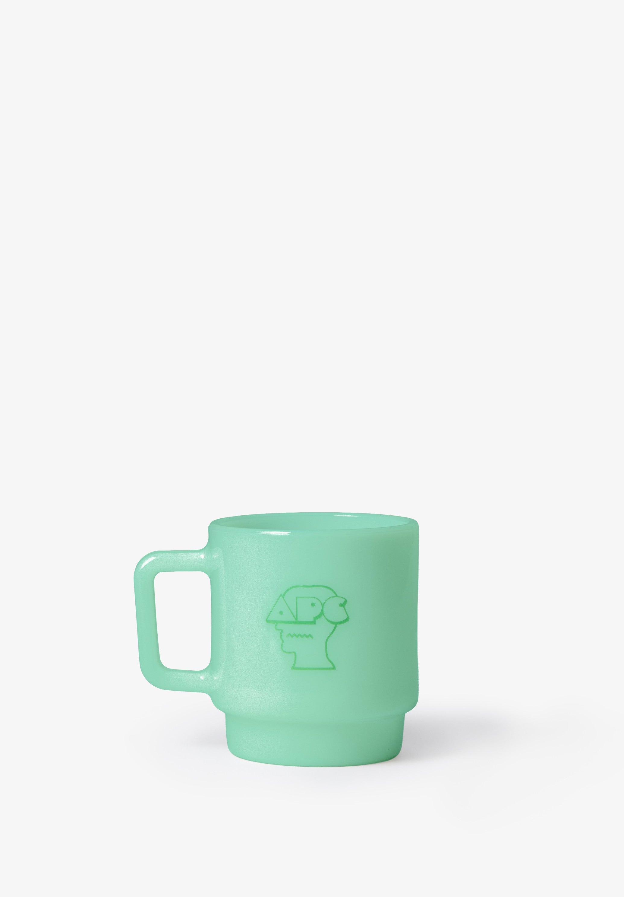 A.P.C. x Brain Dead Milk glass mug