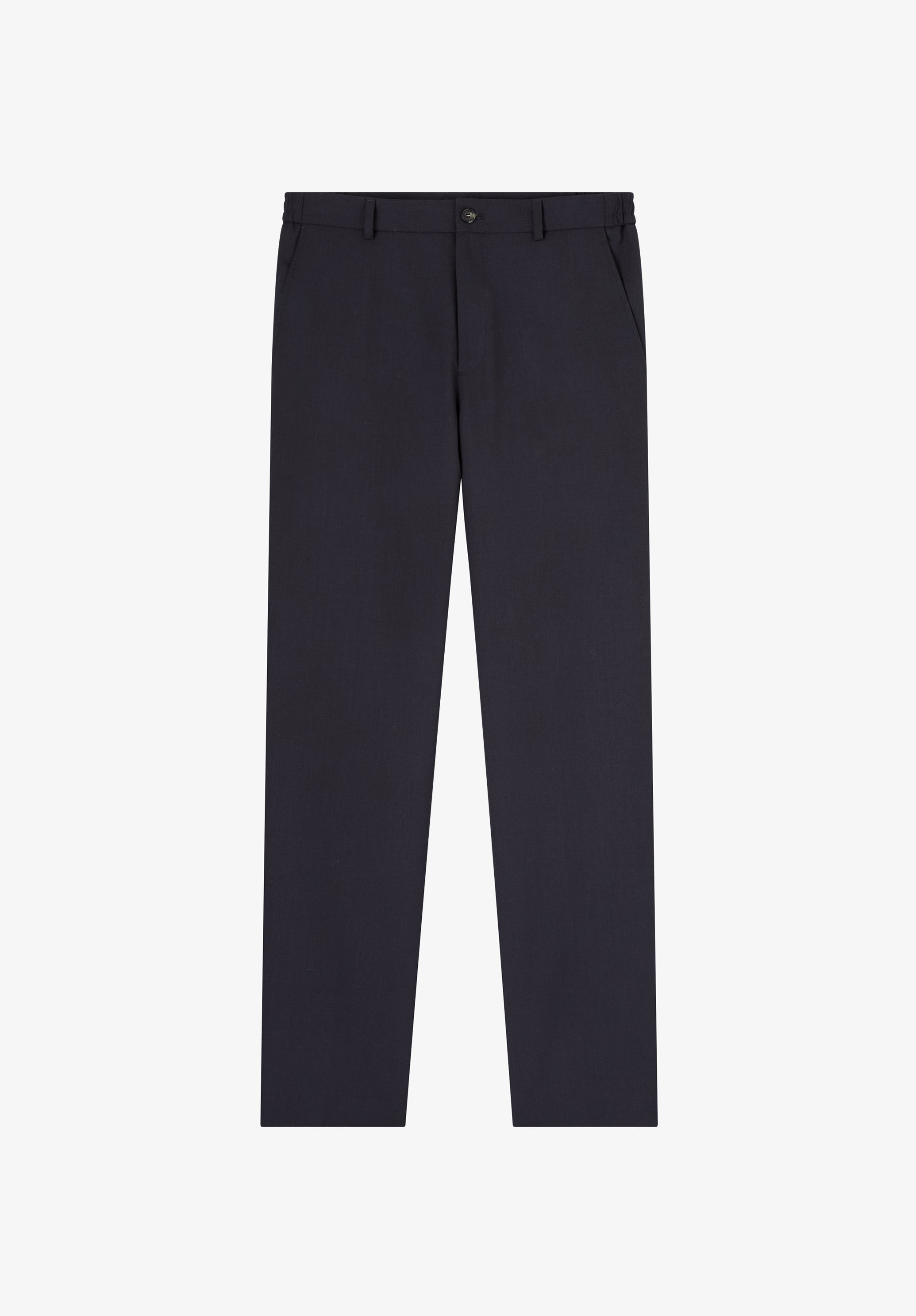 Navy blue organic cotton trousers - 0