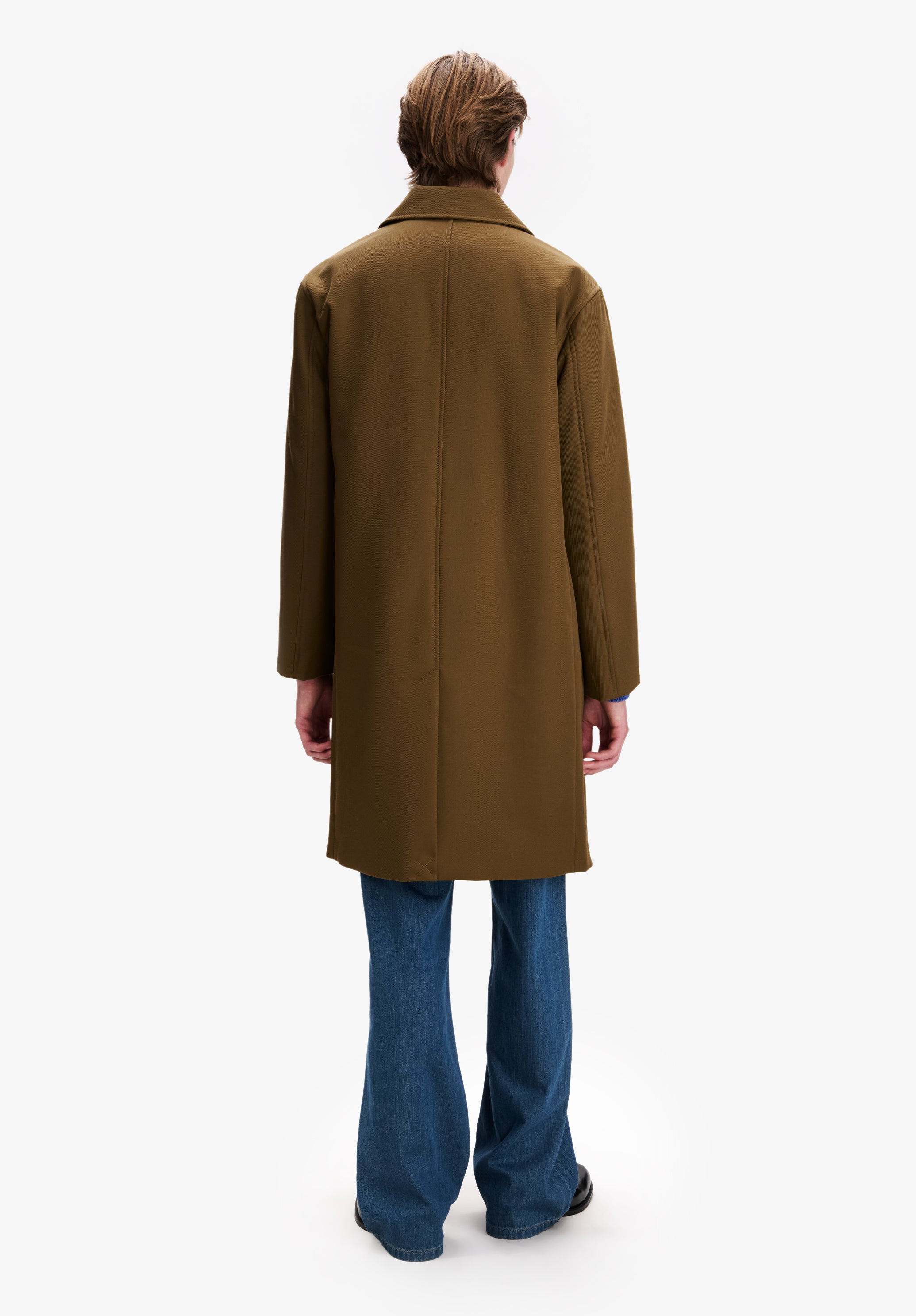 Khaki water-repellent wool mac - 2