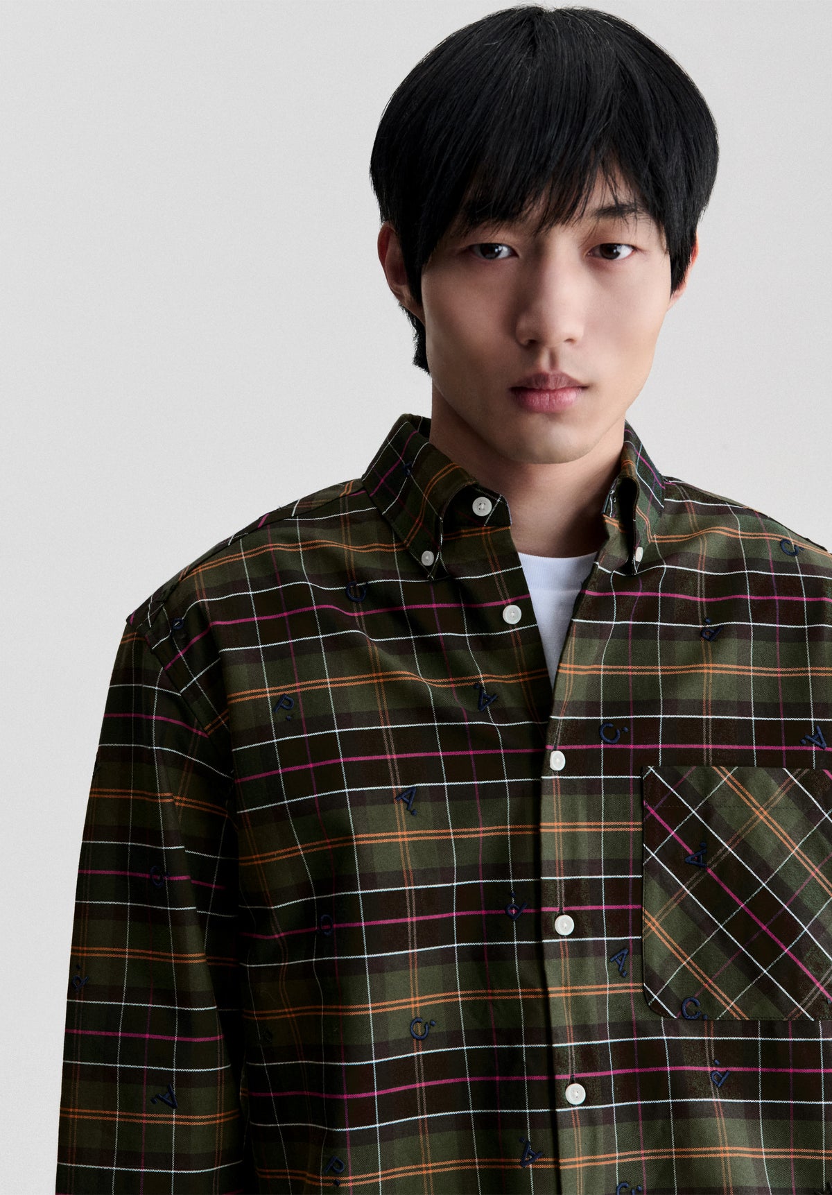 Monogram Tartan Shirt A.P.C X Barbour