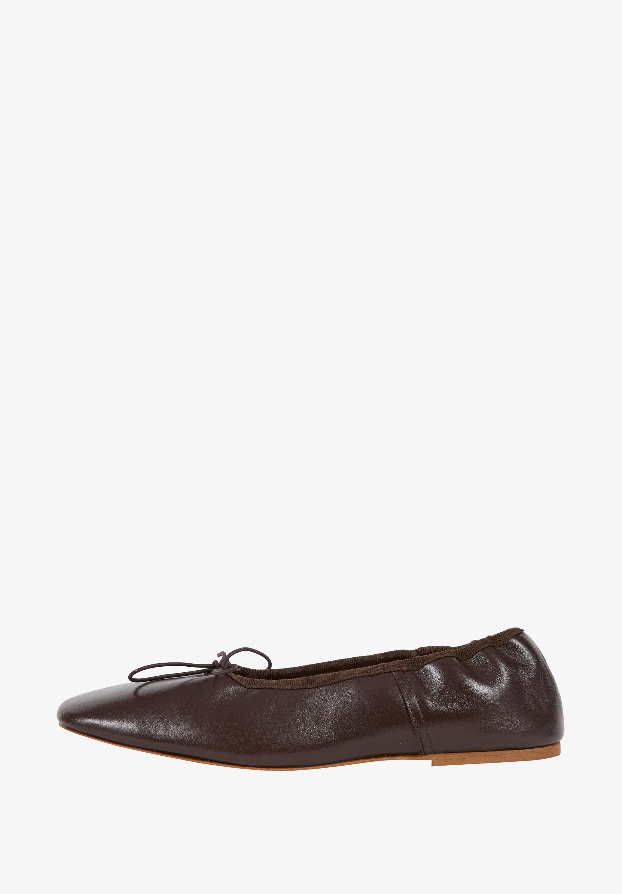 Ballet flats in smooth leather - 0