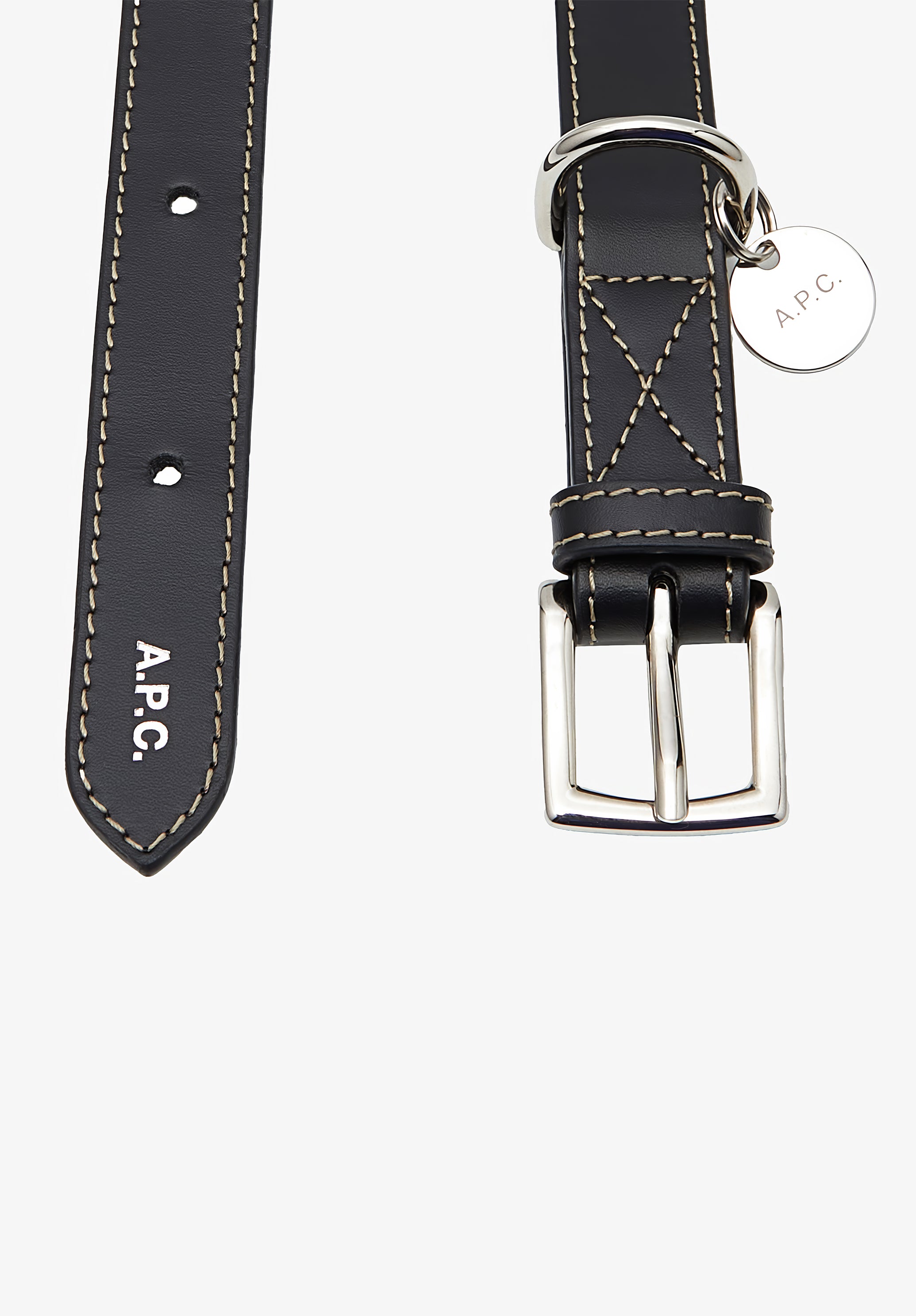 Toutou leather collar - 1