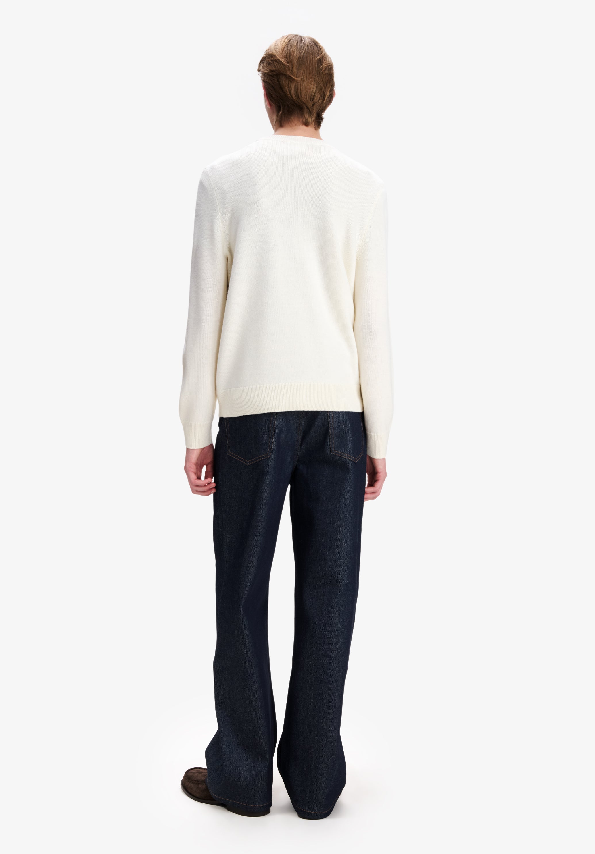 Ecru sweater with A.P.C. logo - 2
