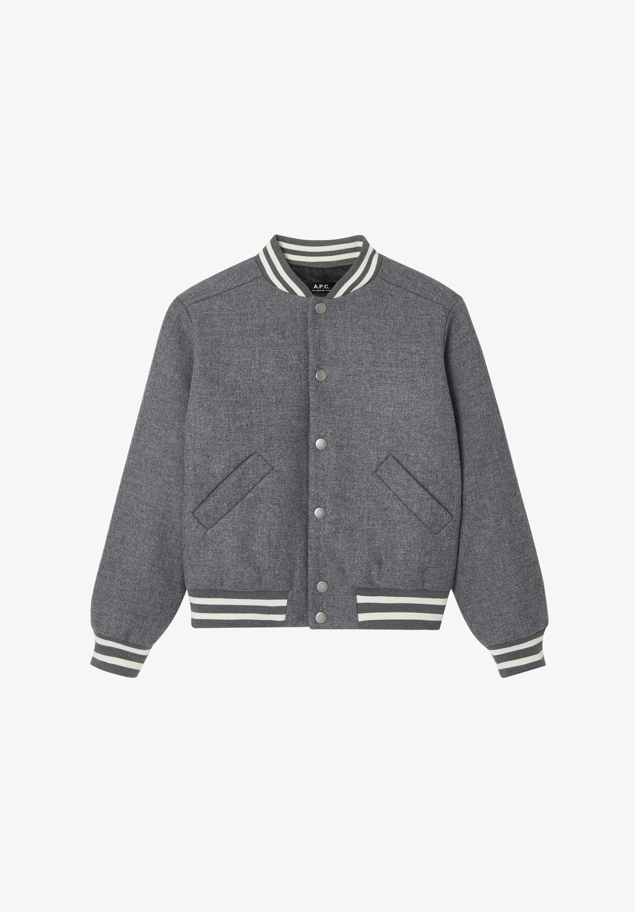 美品　Theory Varsity JKT P グレー WVBEB-F32025PLA_00.jpg?v=