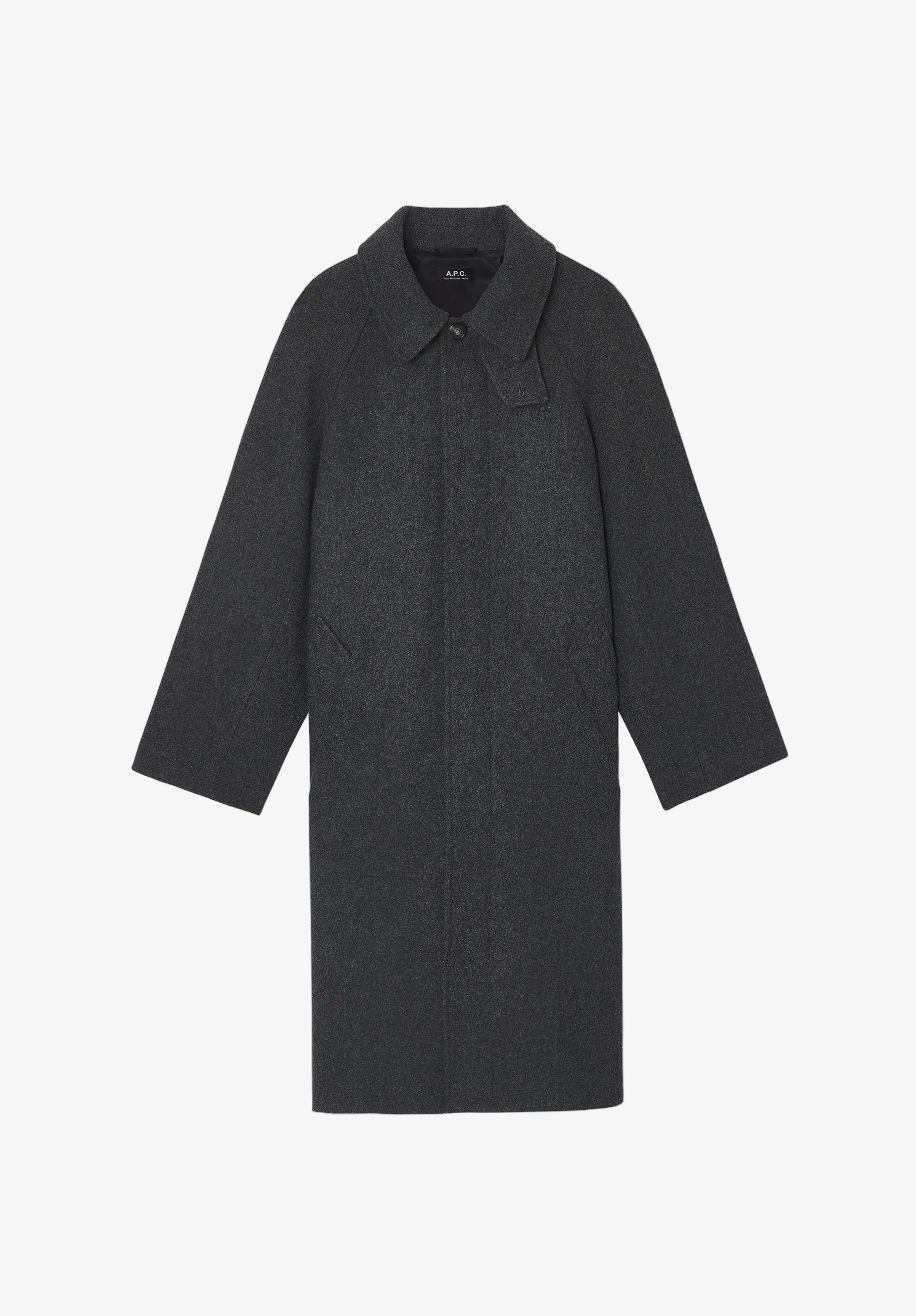 Oversize solid-colour coat with raglan sleeves | A.P.C.