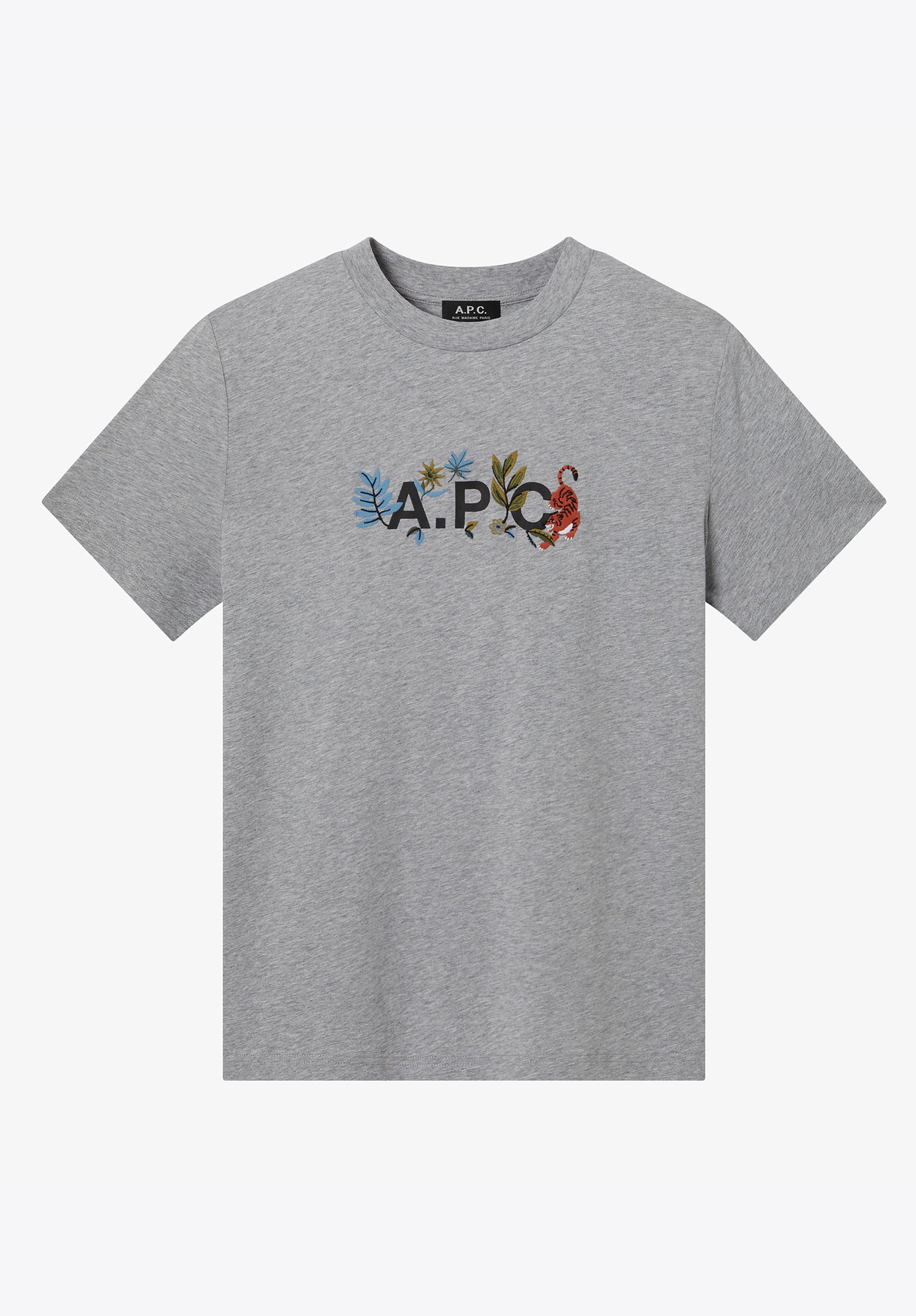 Tシャツ・カットソー A.P.C. Men T-shirt Grey COBQXM26497 PLA Auguste T-shirt | A.P.C.