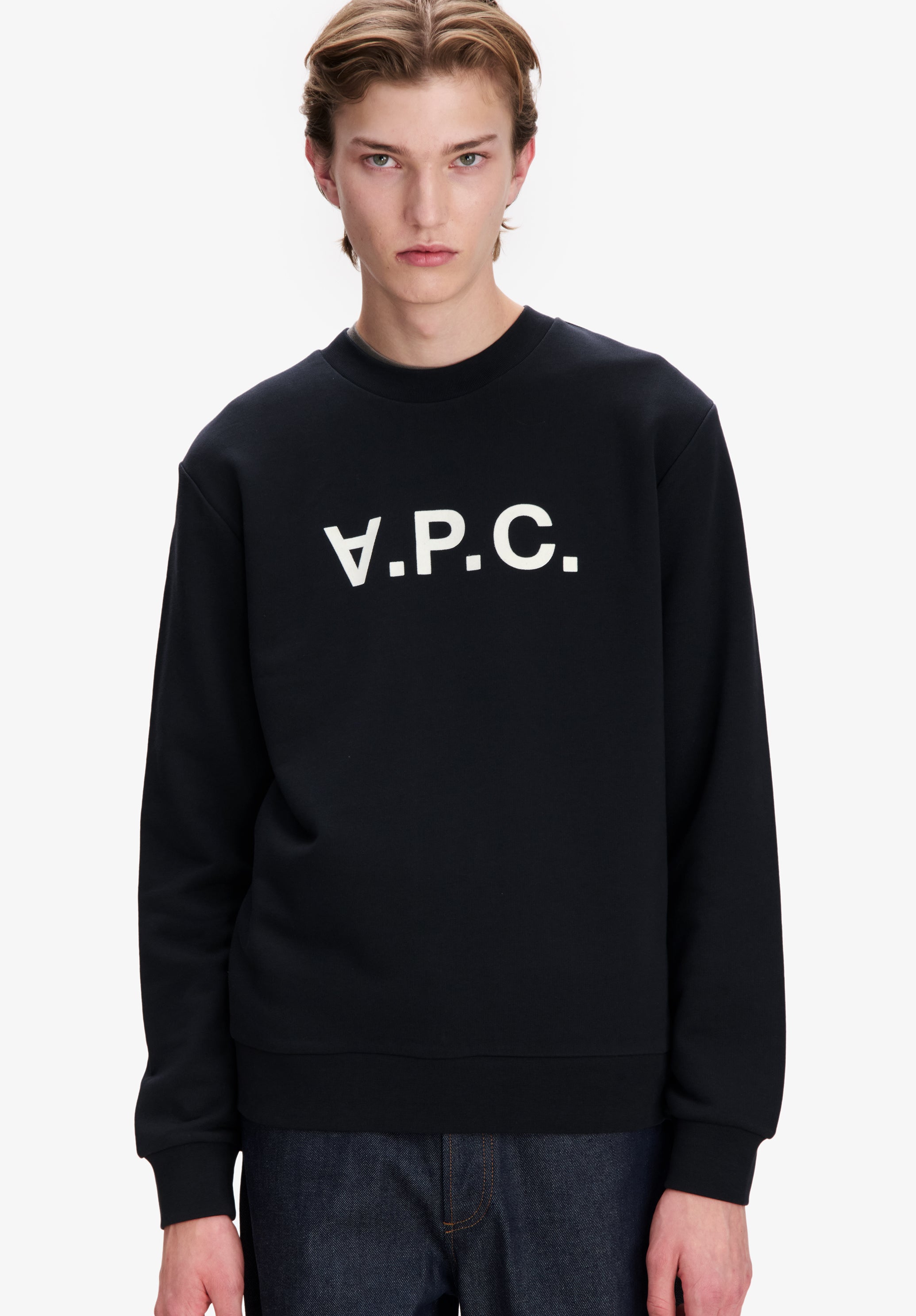 Black sweatshirt with V.P.C. logo - 3