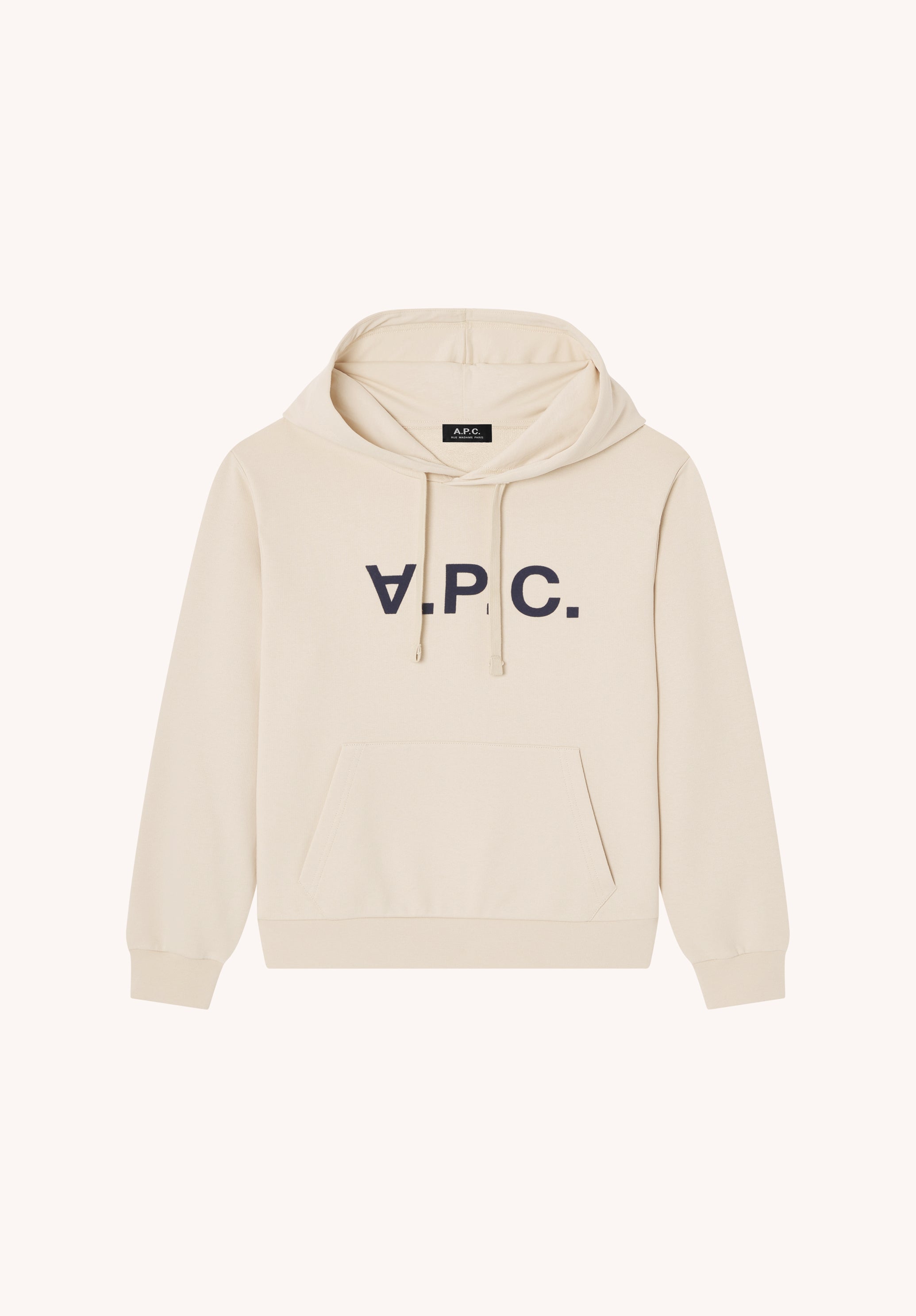 Grey hoodie with V.P.C. logo - 0