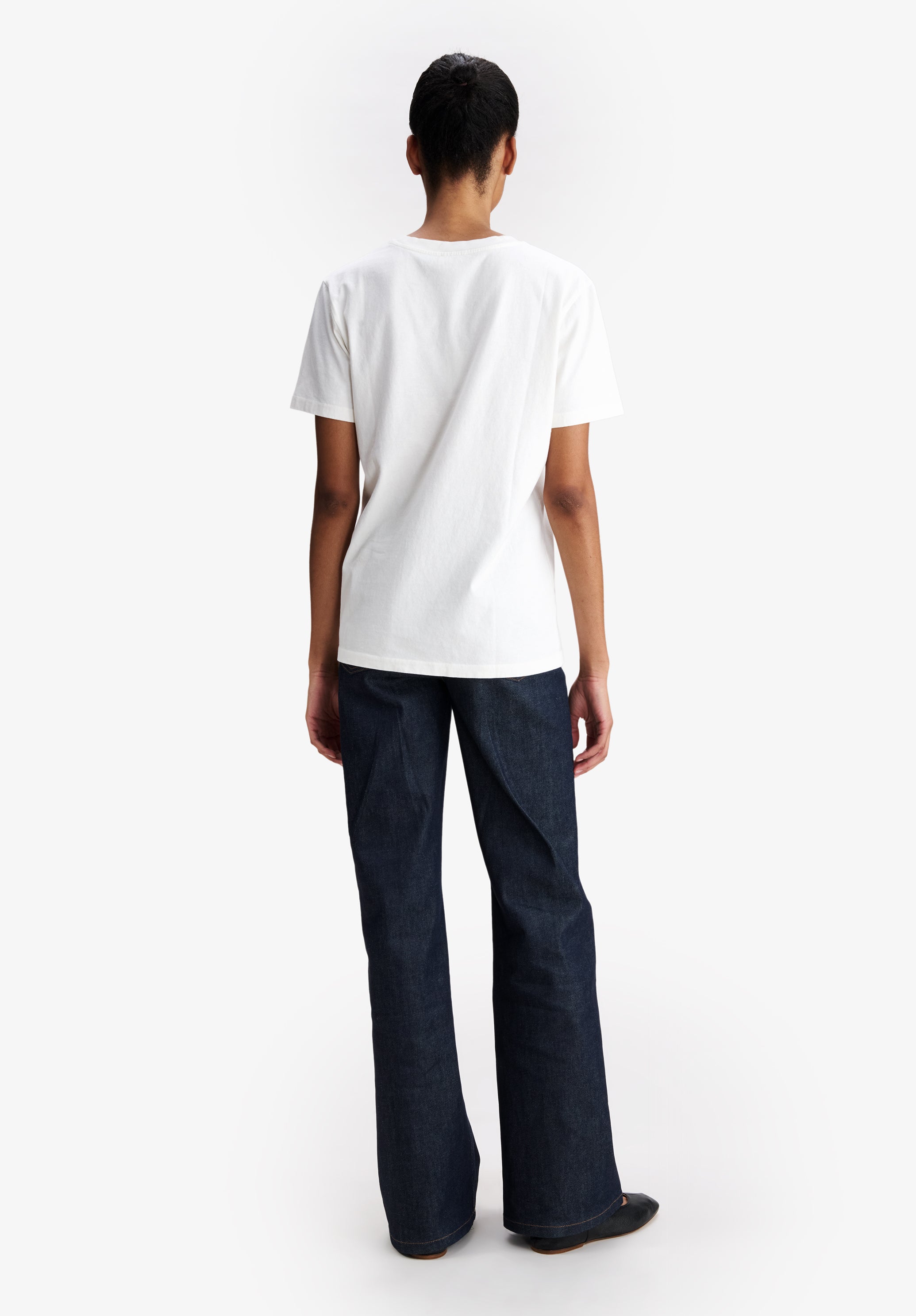 Off-white t-shirt with A.P.C. Rue Madame logo - 5