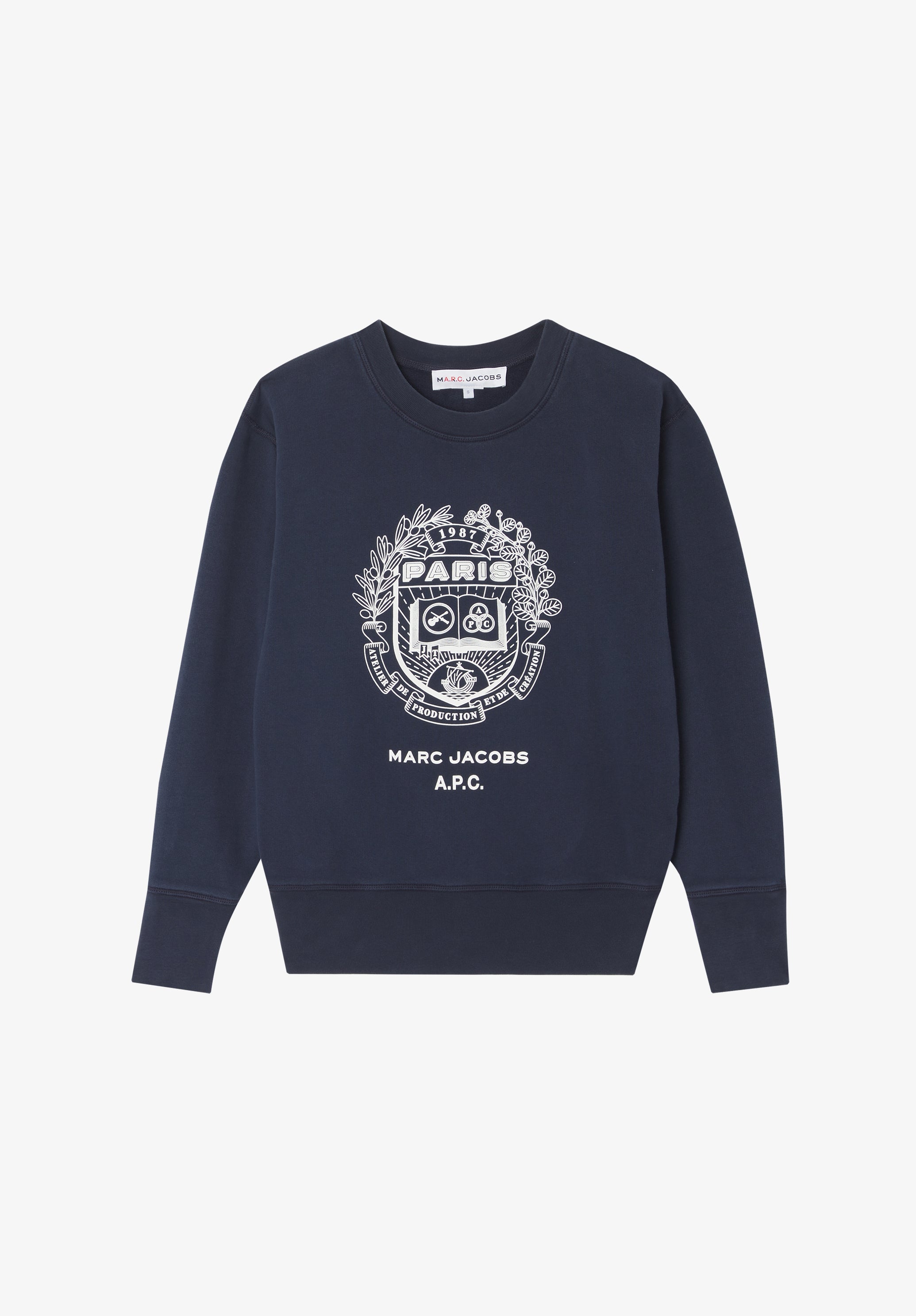 A.P.C. Marc Jacobs. The Shrunken Paris Crewneck - 0