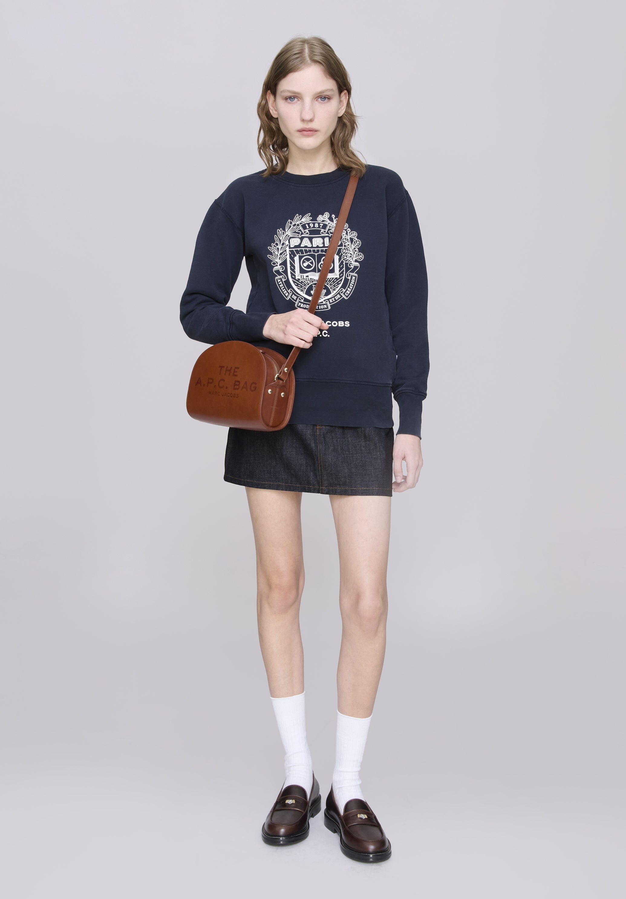 A.P.C. Marc Jacobs. The Shrunken Paris Crewneck - 1