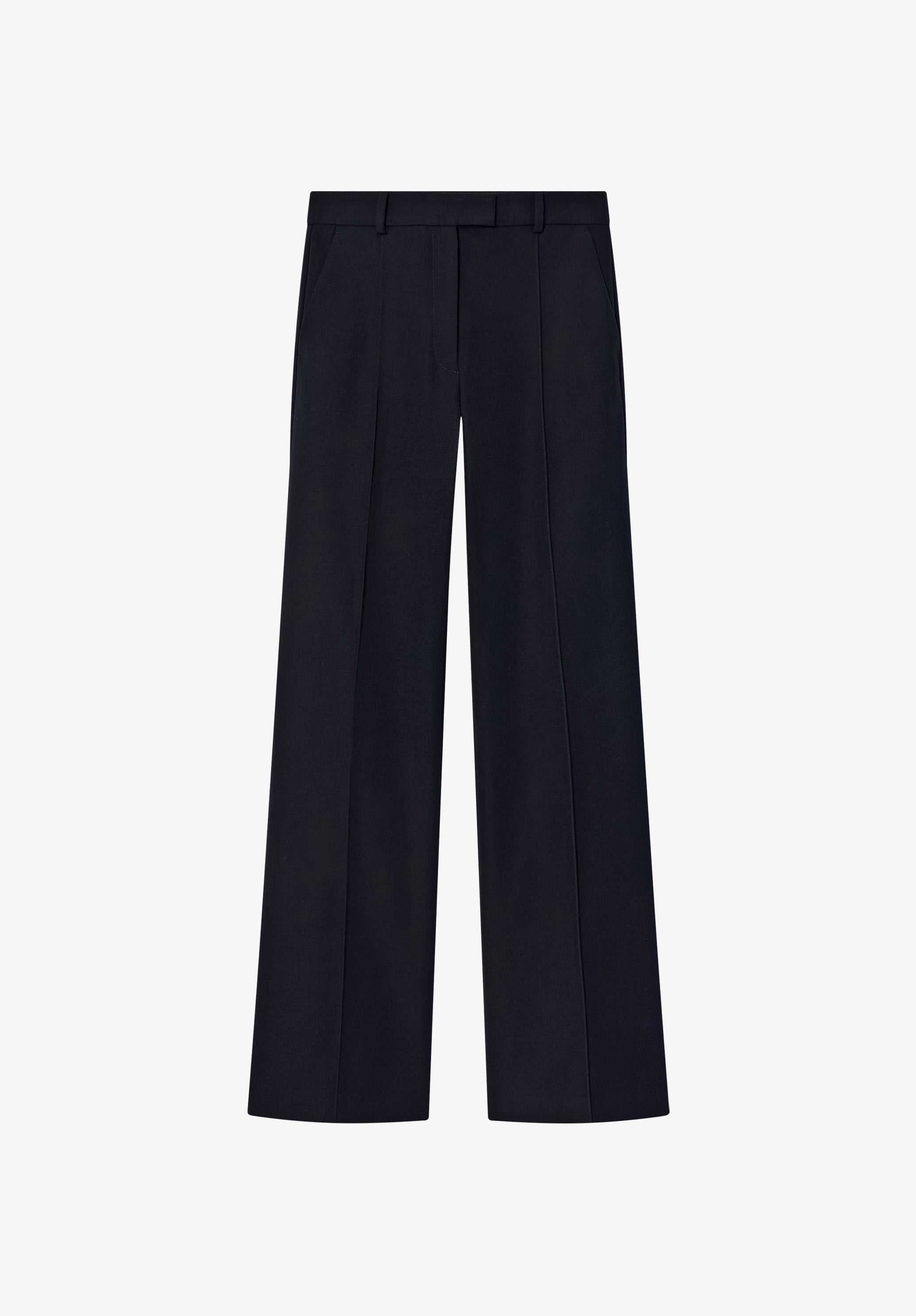 パンツ A.P.C. Black Wool Wide Straight Slacks Straight trousers for women, high wasted pants | A.P.C.