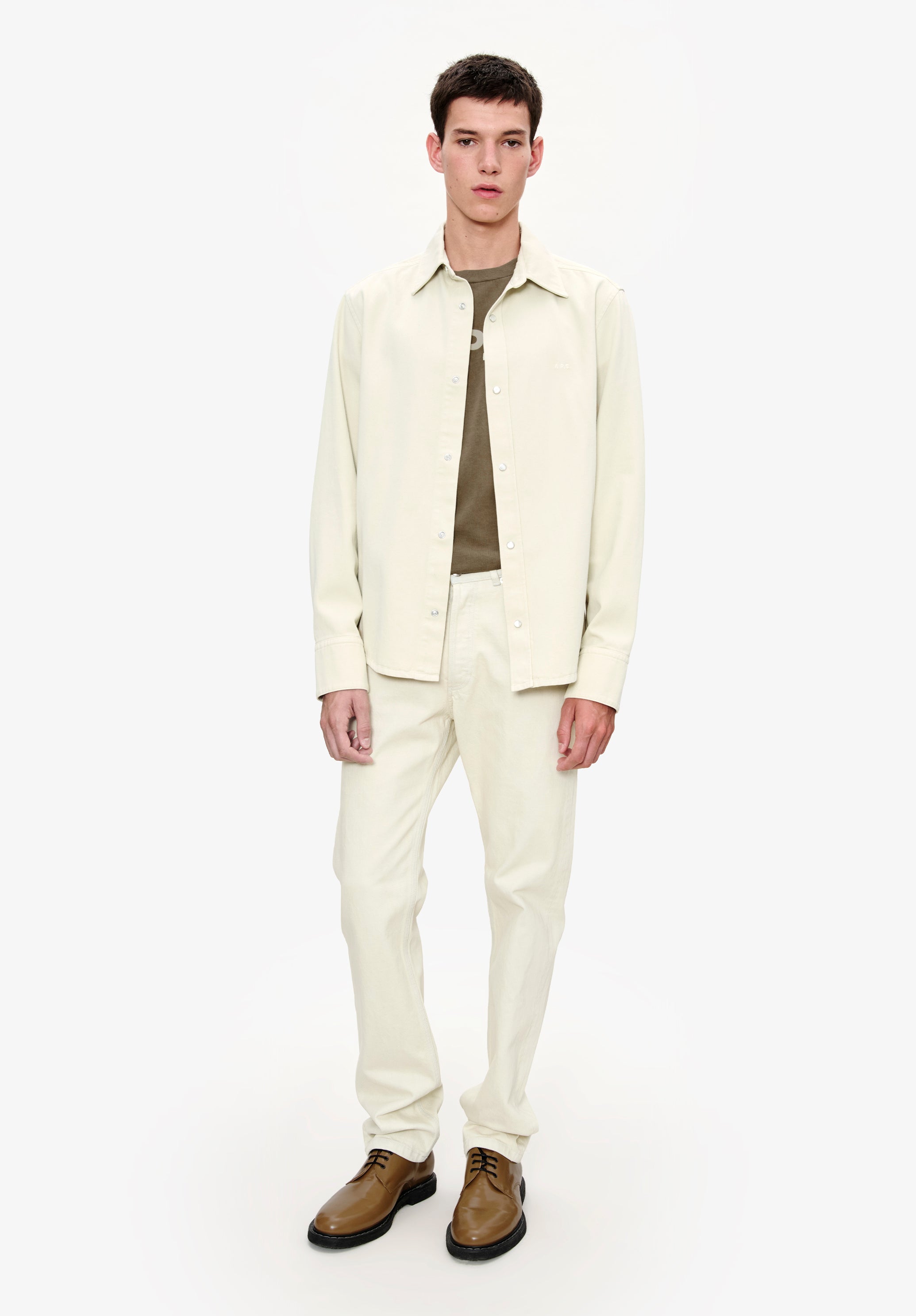 A.P.C. embroidered overshirt - 1