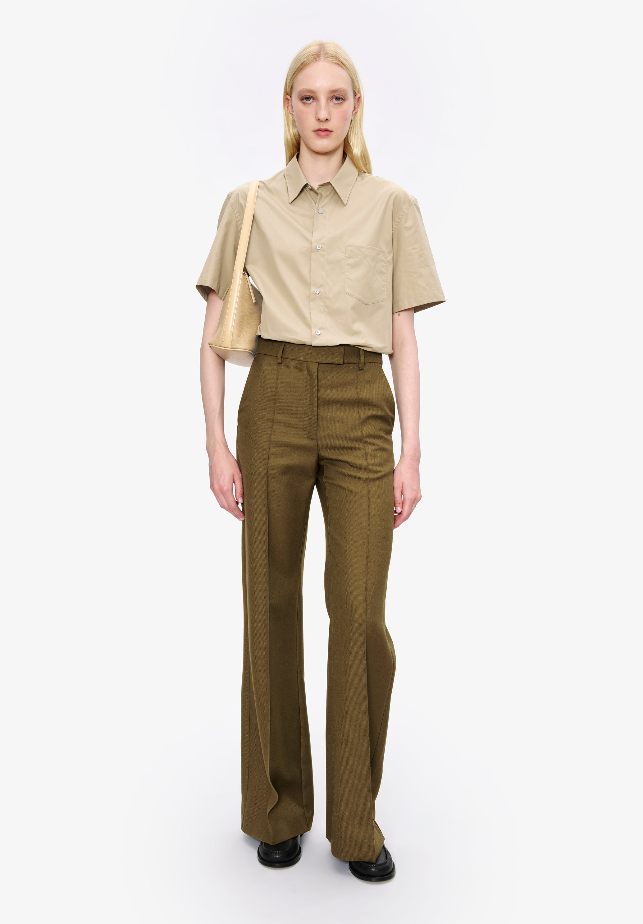 Poplin short-sleeve shirt - 1