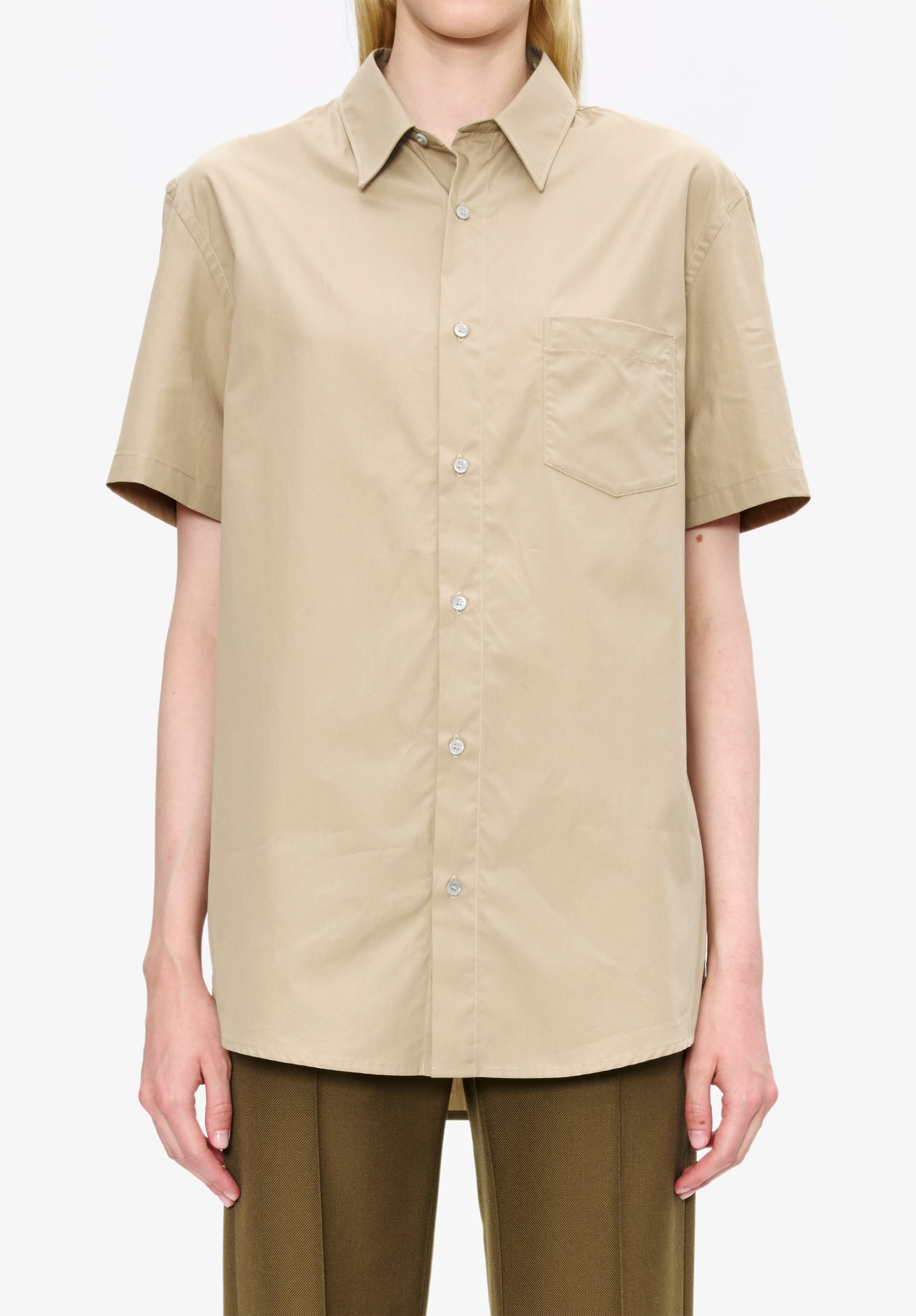 Poplin short-sleeve shirt - 7