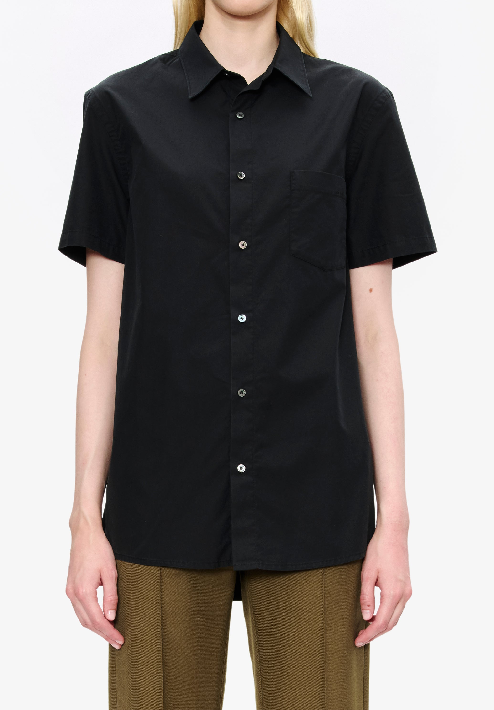 Poplin short-sleeve shirt - 4
