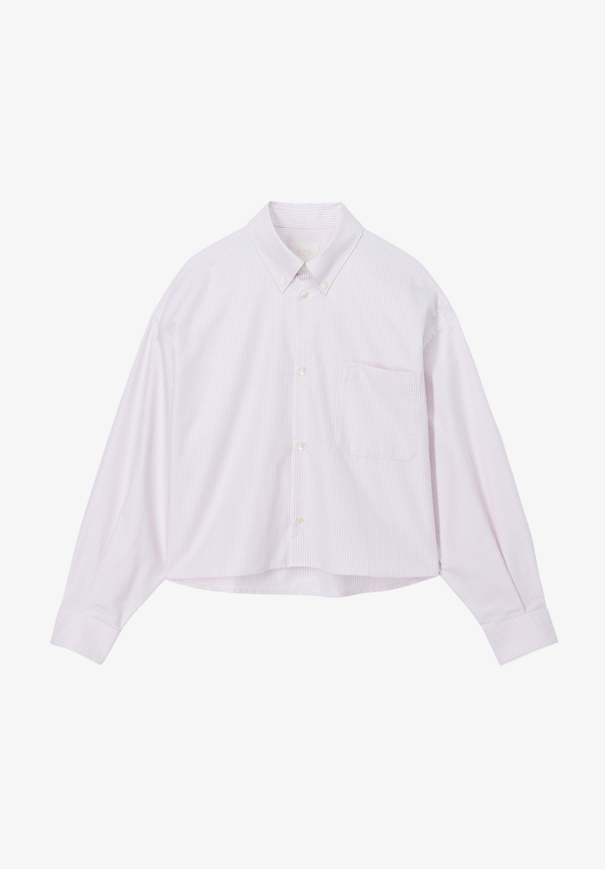 Short lilac oxford shirt