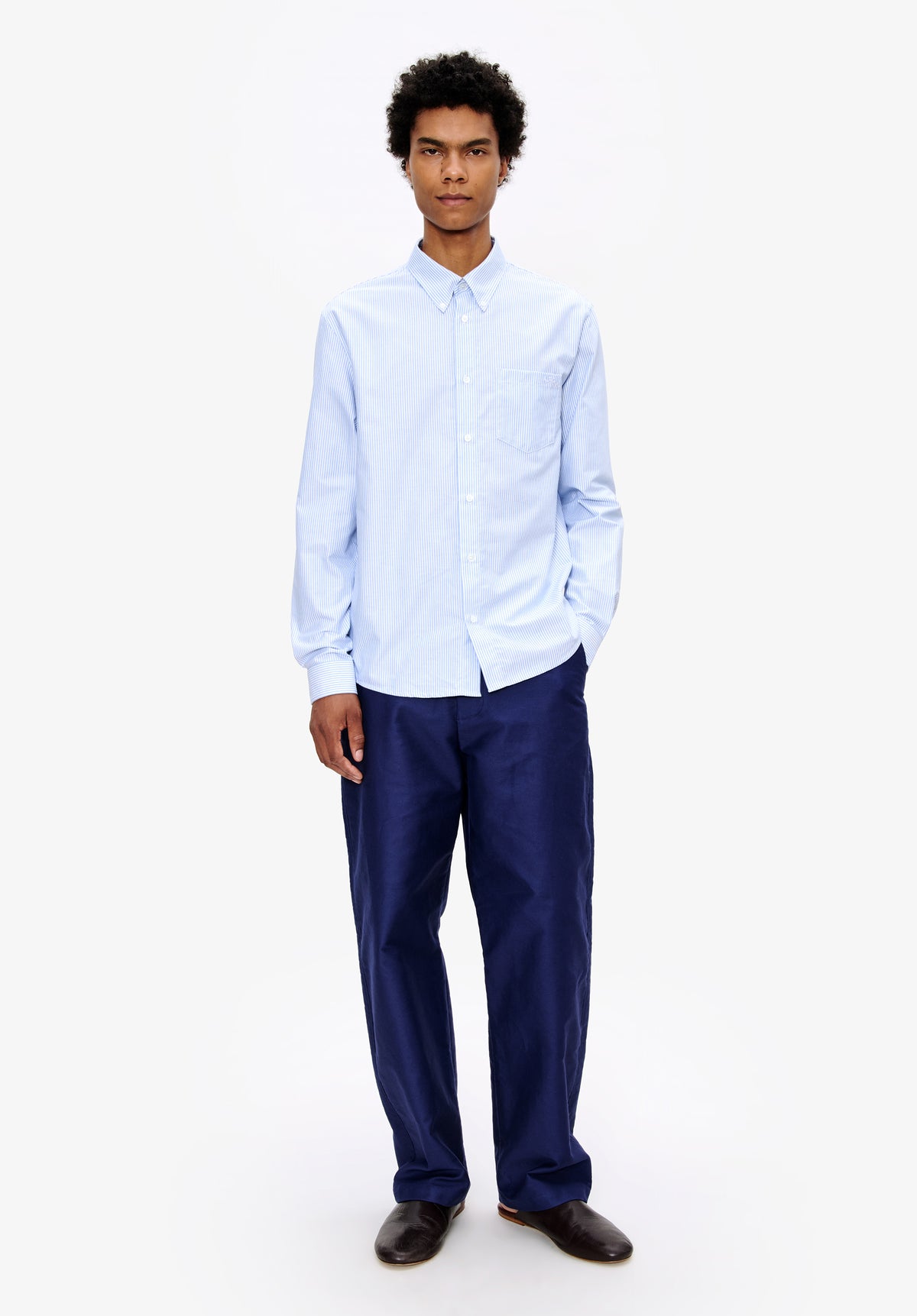 Striped oxford shirt - 1