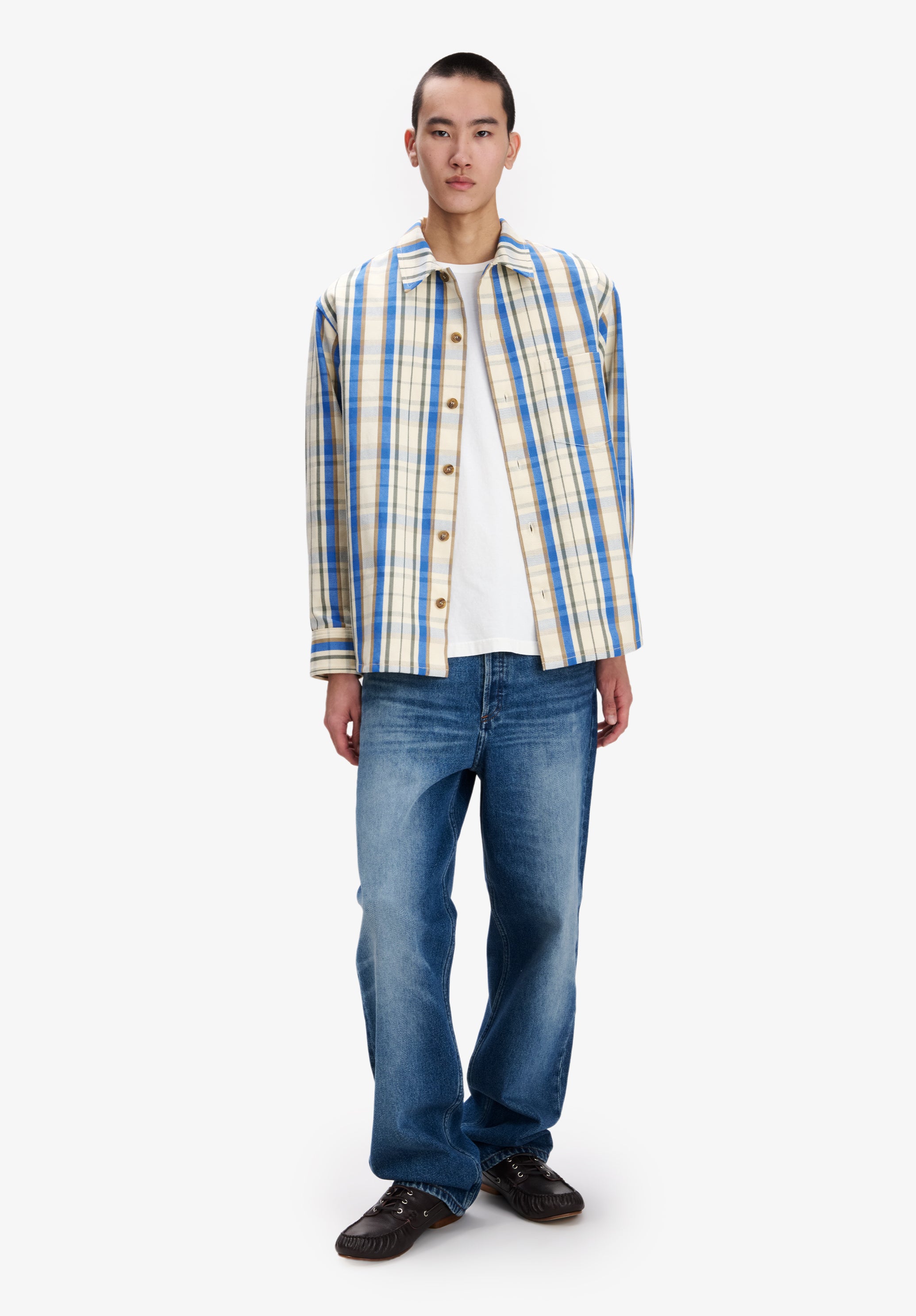 White check overshirt - 1