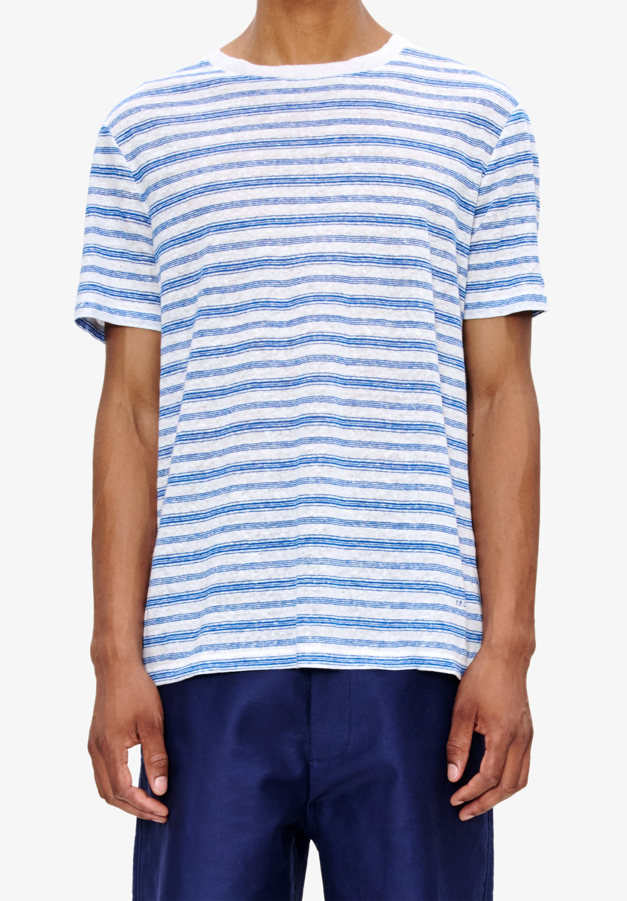 Striped linen T-shirt - 4