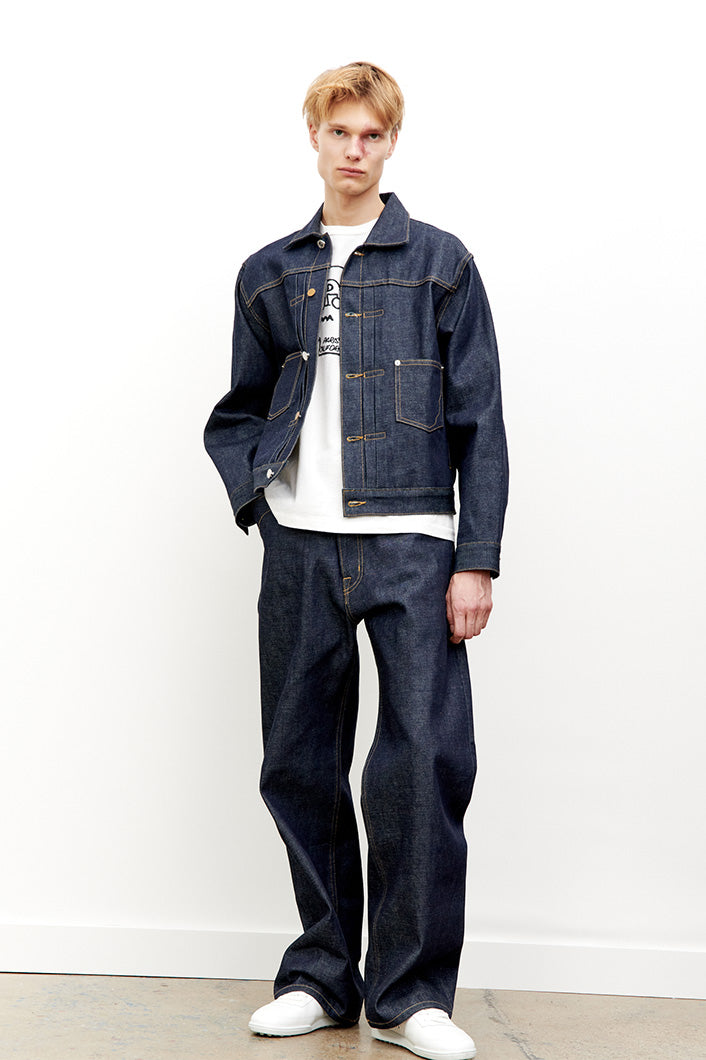 【新品未使用】A.P.C. BRAINDEAD TRUCKER JACKET Brain Dead x A.P.C. Selvedge Trucker Jacket - Indigo