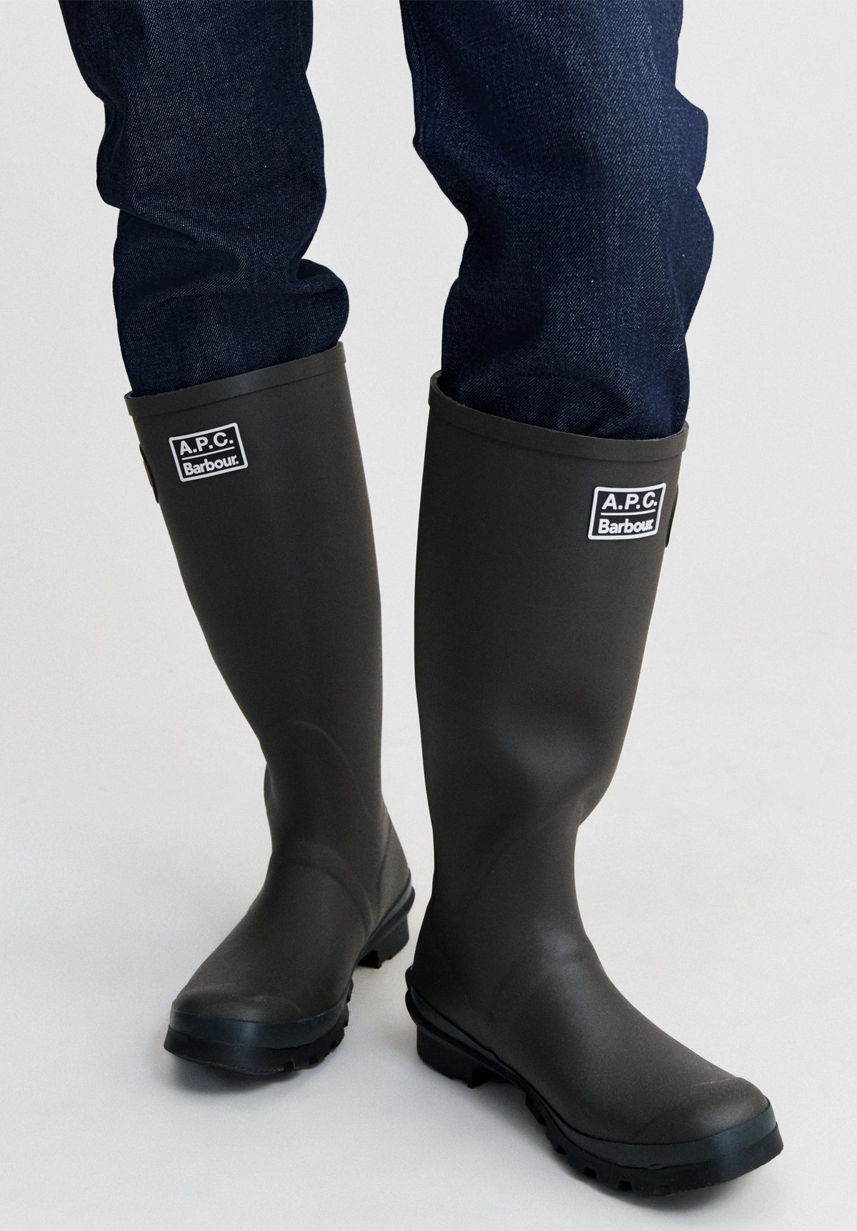 Tall Wellington A.P.C X Barbour
