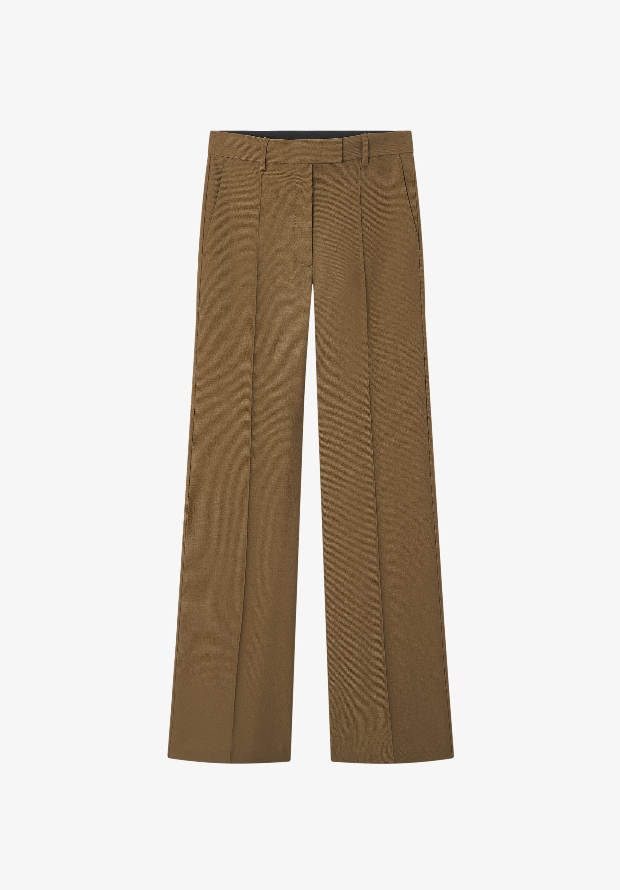 Straight-leg trousers with a permanent crease - 0