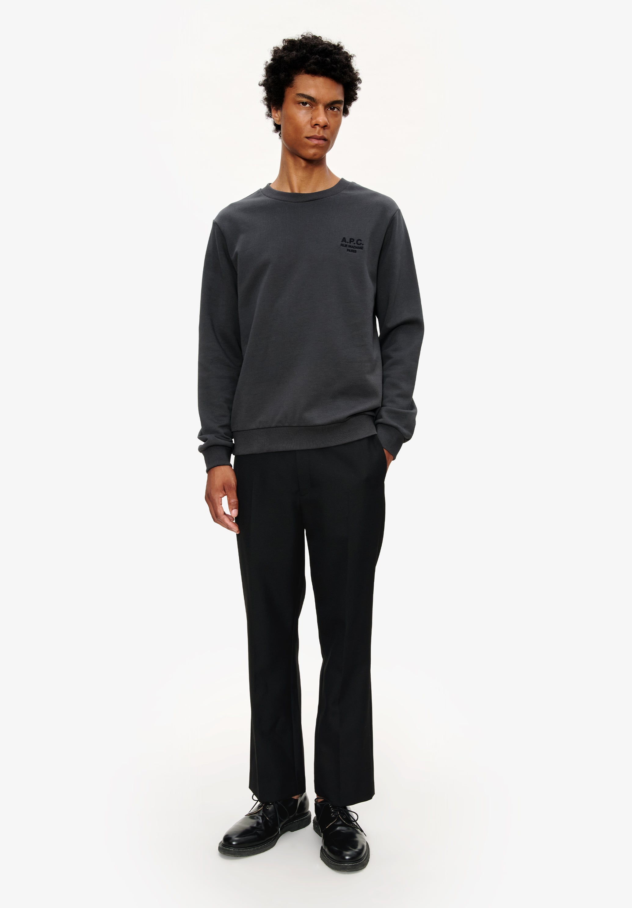 Straight, wide-leg trousers with permanent crease | A.P.C.
