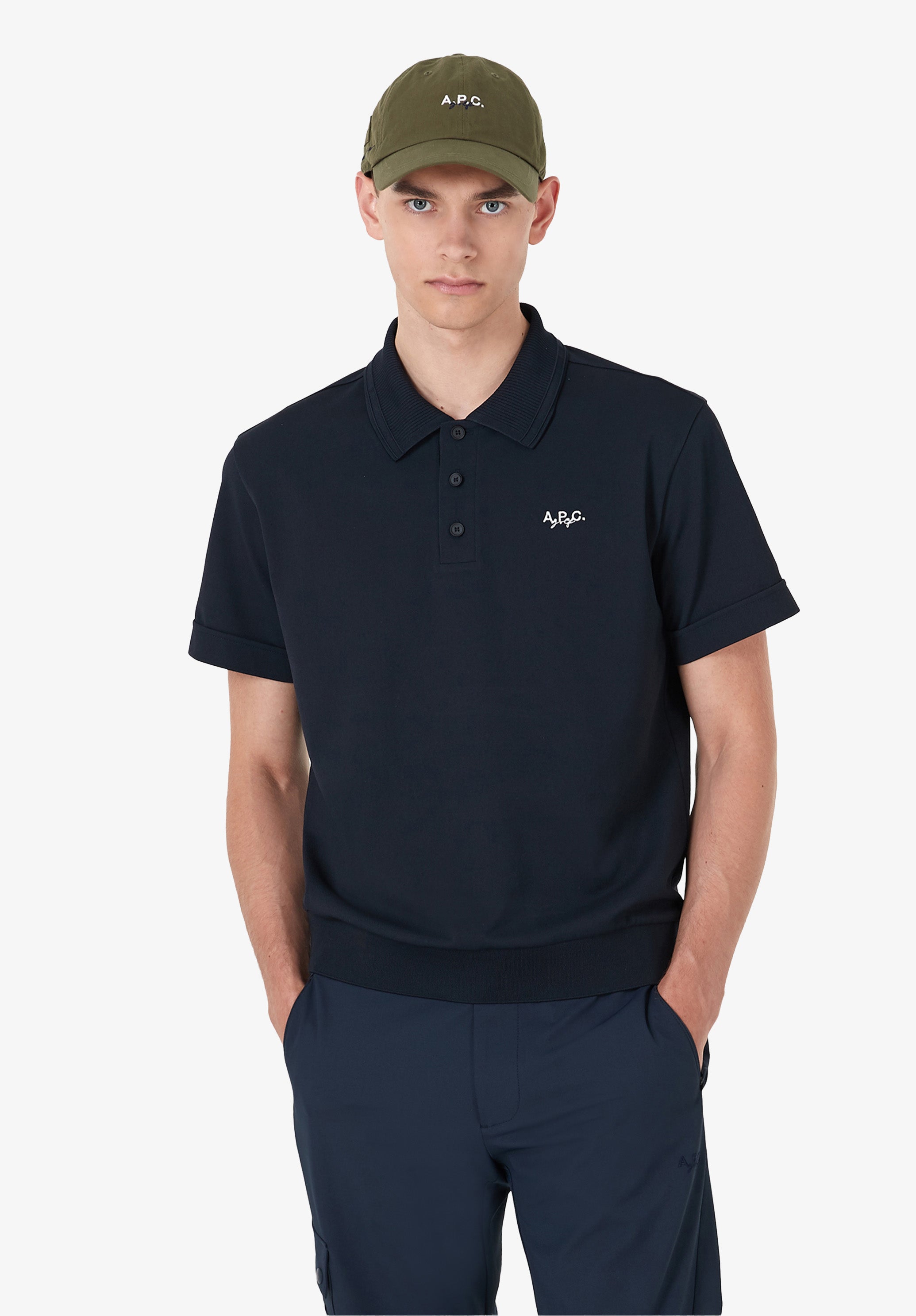A.P.C. Golf logo polo shirt - 1