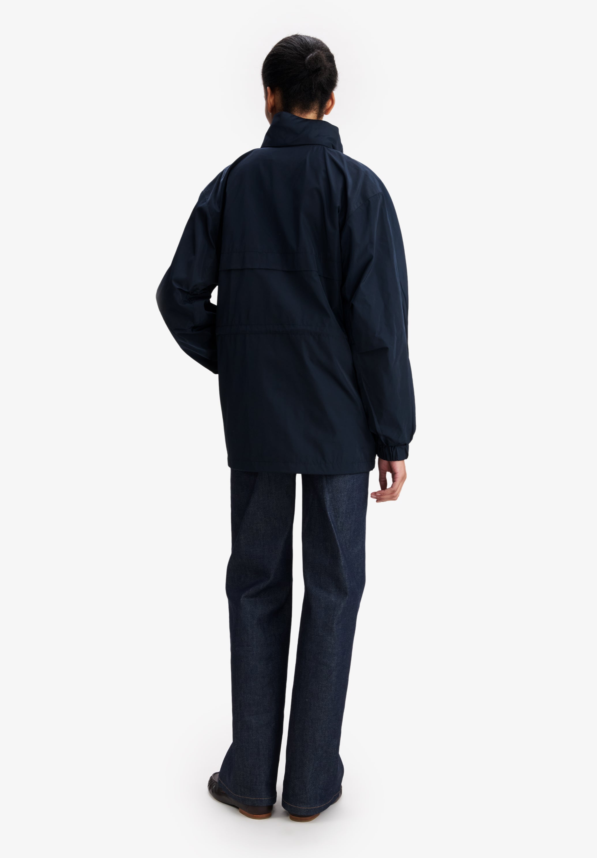 Navy blue windbreaker. - 5