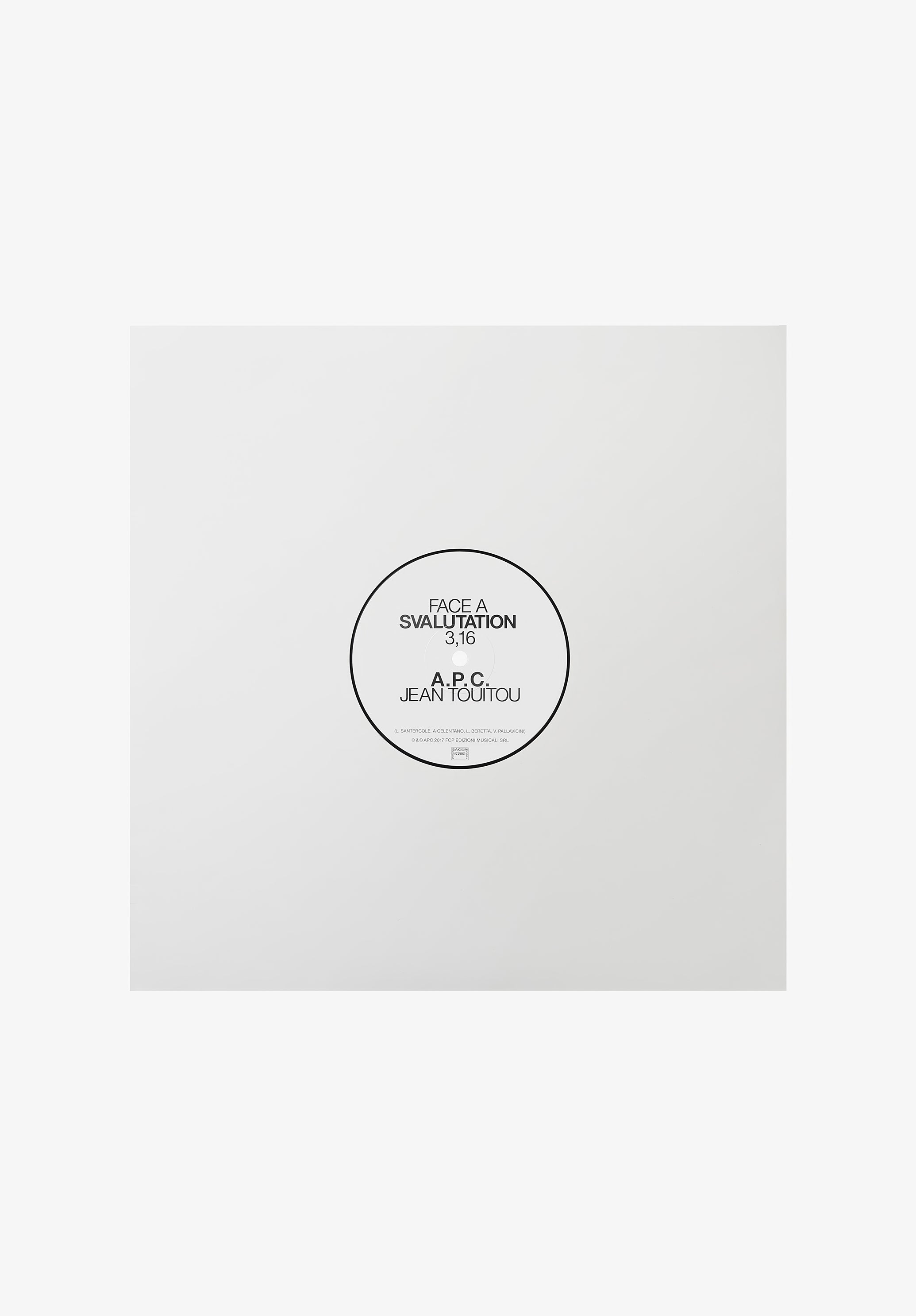 Svaluation/ Samba de Merda - Jean Touitou - 1